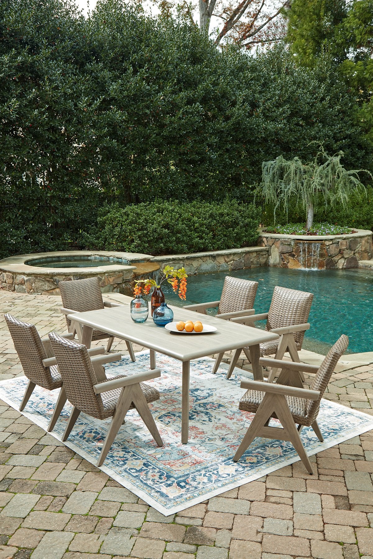 Cliff Trails Outdoor Dining Package - Luxury Home Furniture (MI)