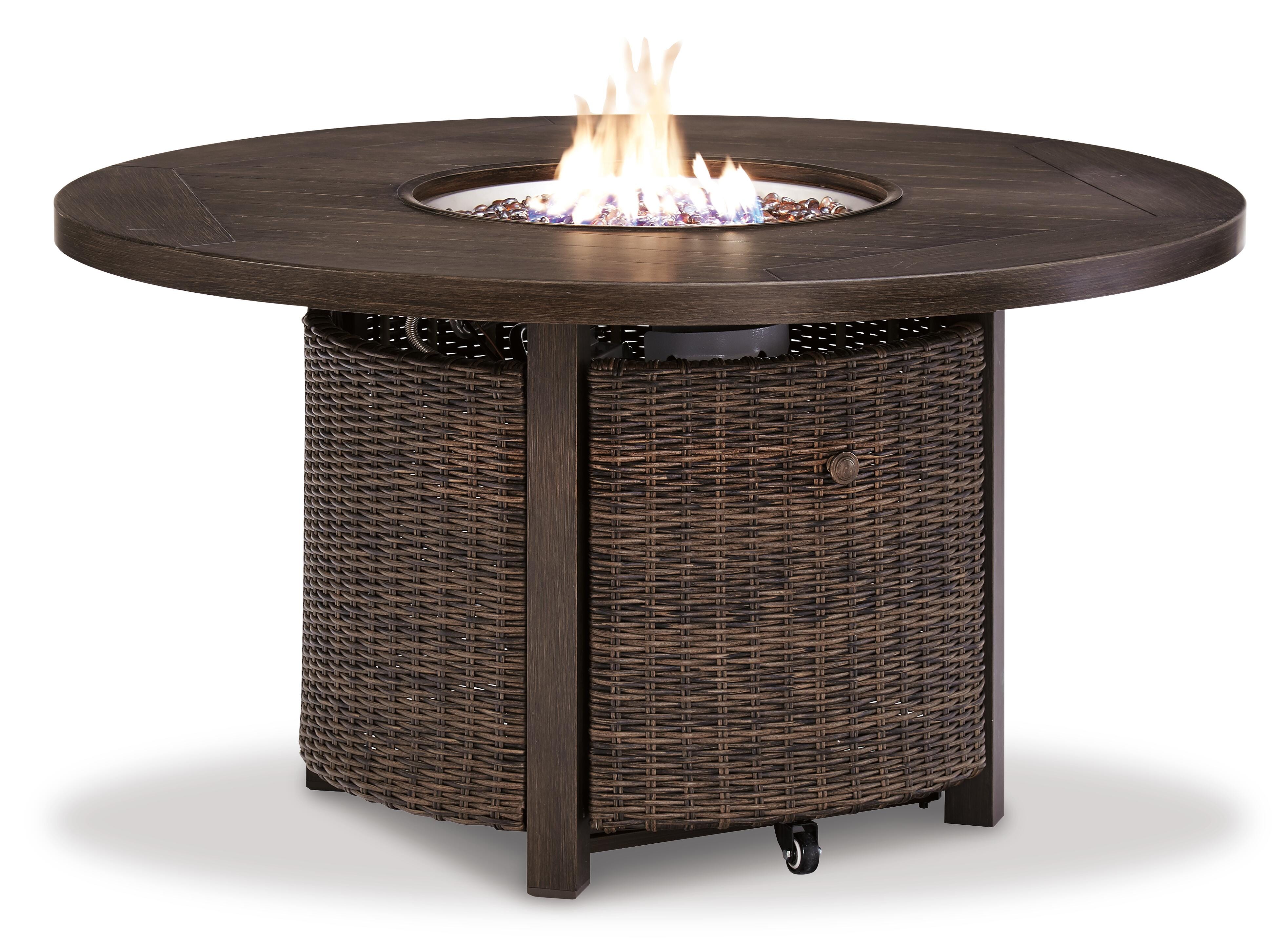 Paradise Trail Outdoor Loveseat, Lounge Chairs and Fire Pit Table - Luxury Home Furniture (MI)