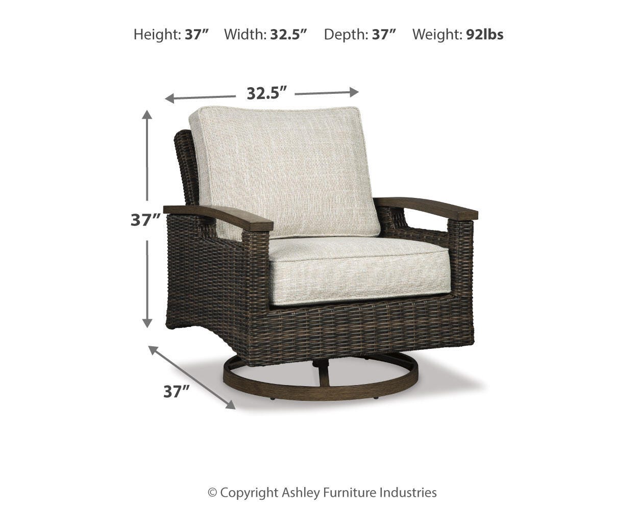 Paradise Trail Paradise Trail Fire Pit Table with 4 Nuvella Swivel Lounge Chairs - Luxury Home Furniture (MI)