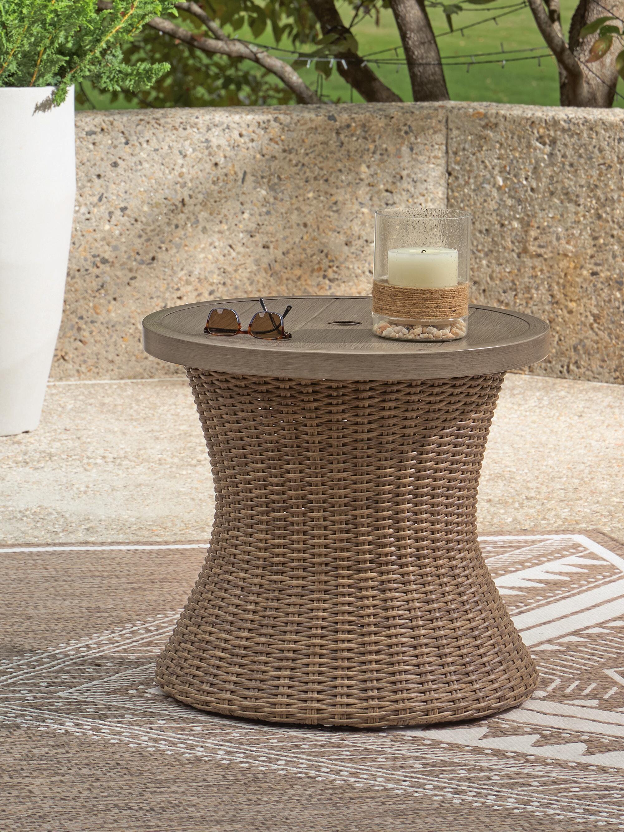 Laguna Heights Outdoor End Table - Luxury Home Furniture (MI)