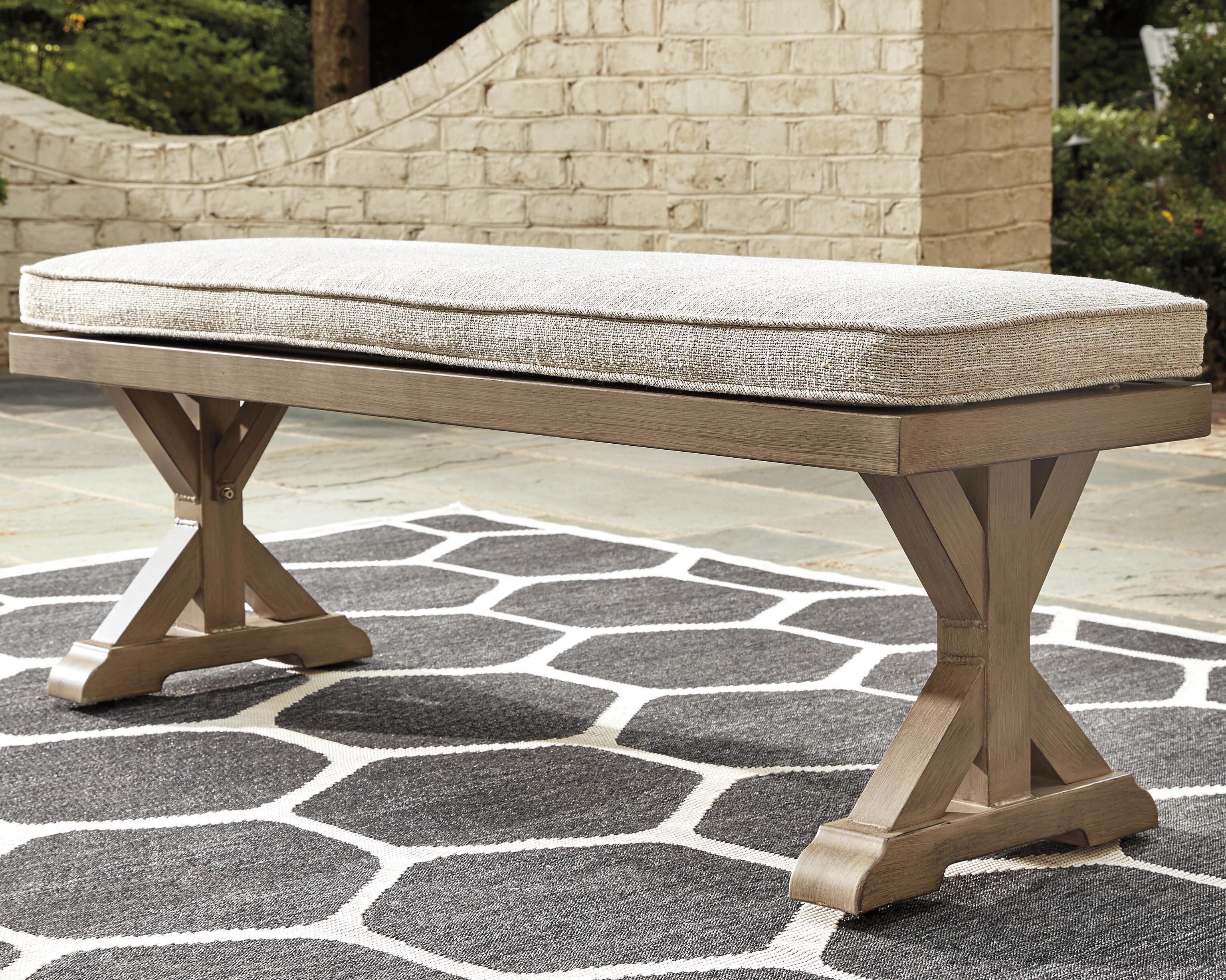 Beachcroft Outdoor Bench with Cushion - Luxury Home Furniture (MI)