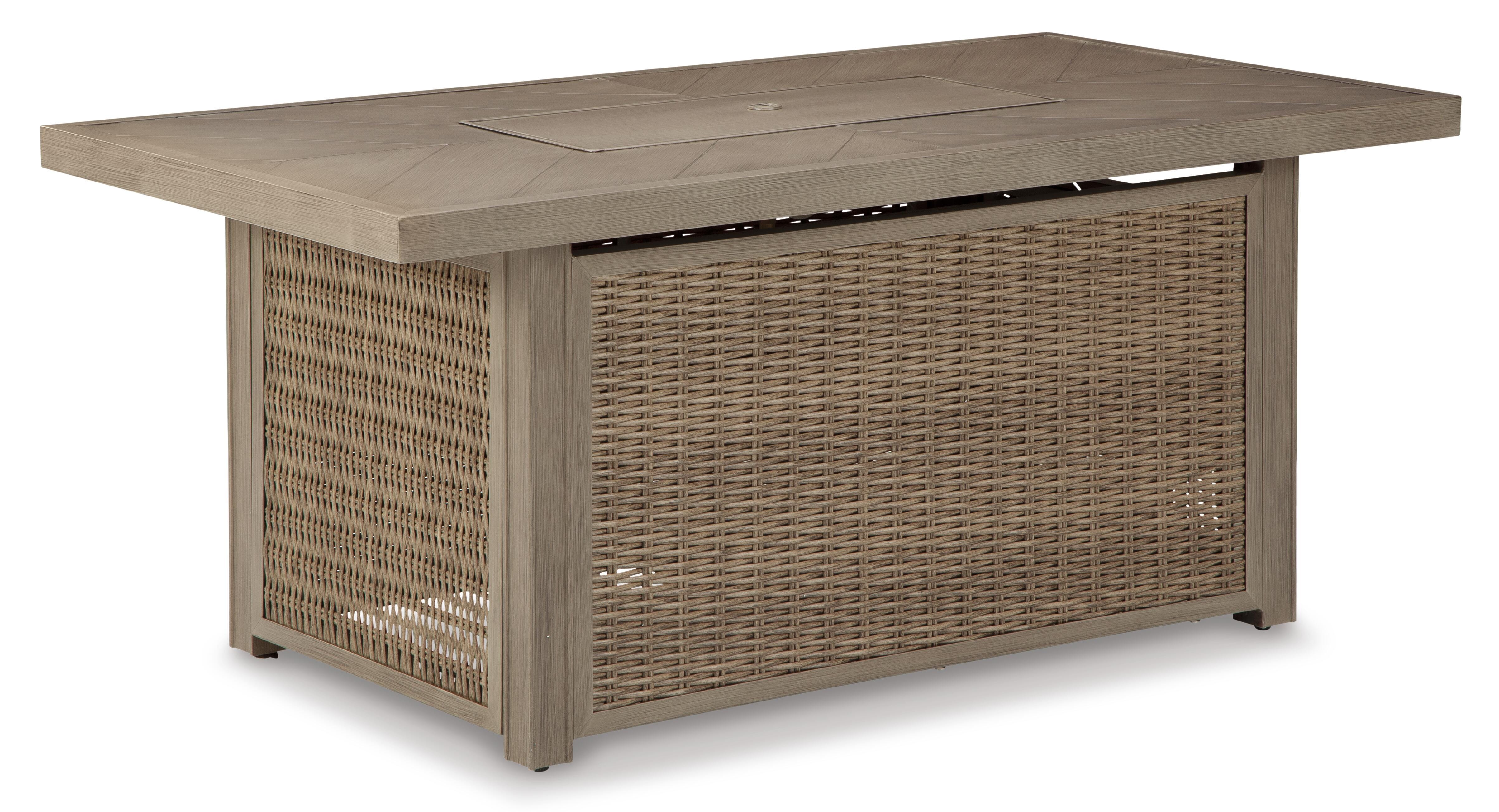 Beachcroft Outdoor Sofa, Lounge Chairs and Fire Pit - Luxury Home Furniture (MI)