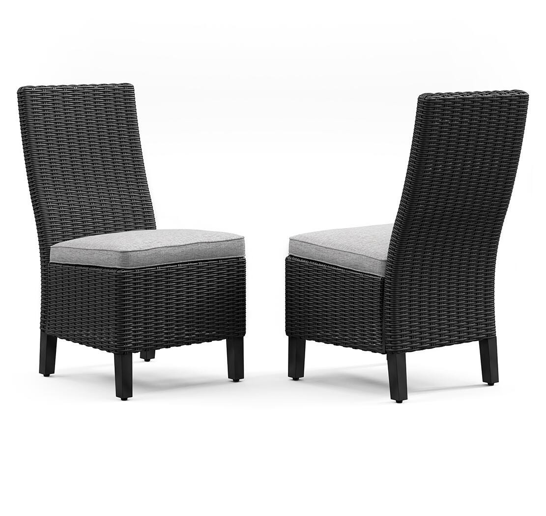 Beachcroft Outdoor Side Chair with Cushion (Set of 2) - Luxury Home Furniture (MI)