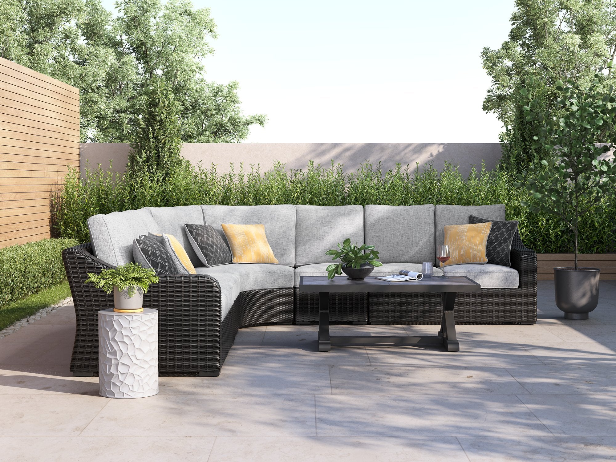 Beachcroft Outdoor Sectional - Luxury Home Furniture (MI)