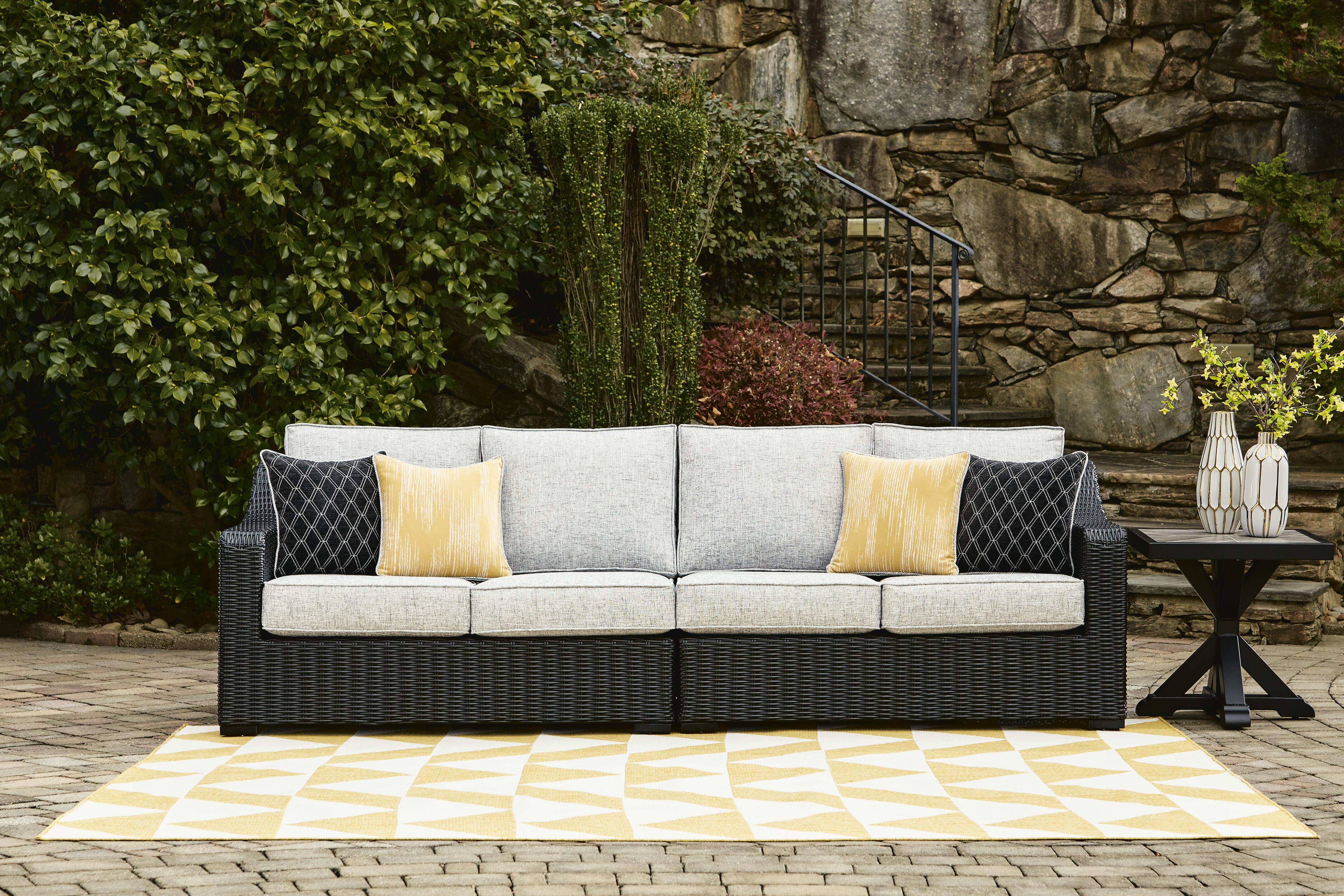 Beachcroft 2-Piece Outdoor Loveseat with Cushion - Luxury Home Furniture (MI)