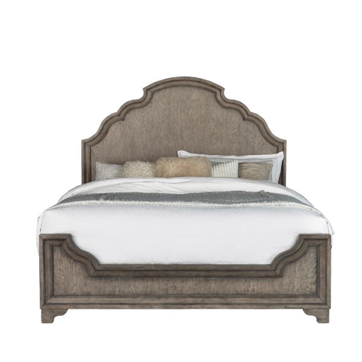 Pulaski Bristol King Panel Bed in Elm Brown