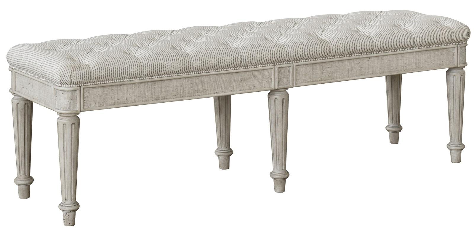 Pulaski Campbell Street Bed Bench in Vanilla