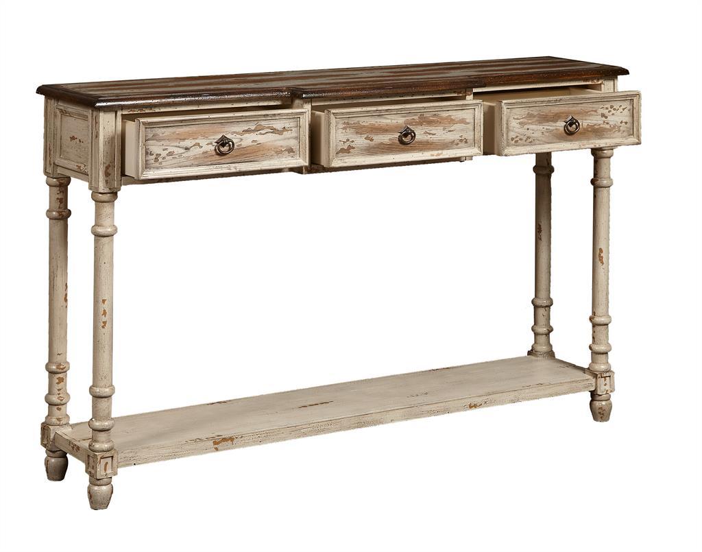 Pulaski Distressed Drawer Console Table - Luxury Home Furniture (MI)