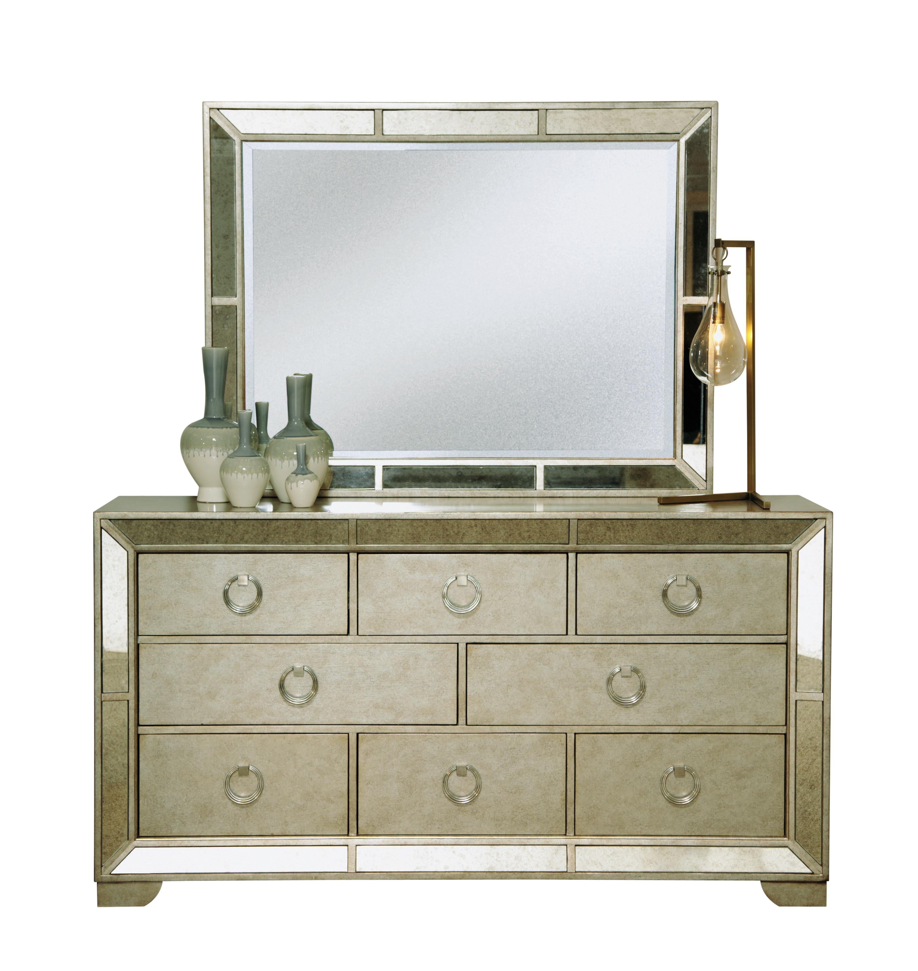 Pulaski Farrah 8 Drawer Dresser in Metallic - Luxury Home Furniture (MI)