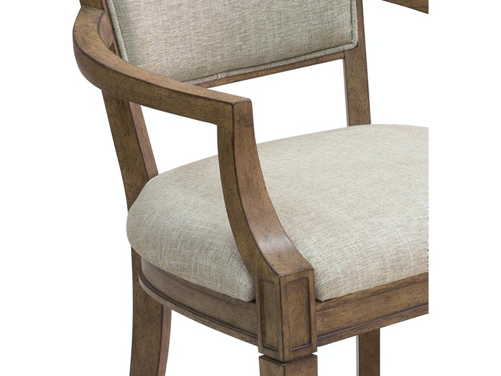 Pulaski Furniture Anthology Arm Chair in Medium Wood (Set of 2) - Luxury Home Furniture (MI)