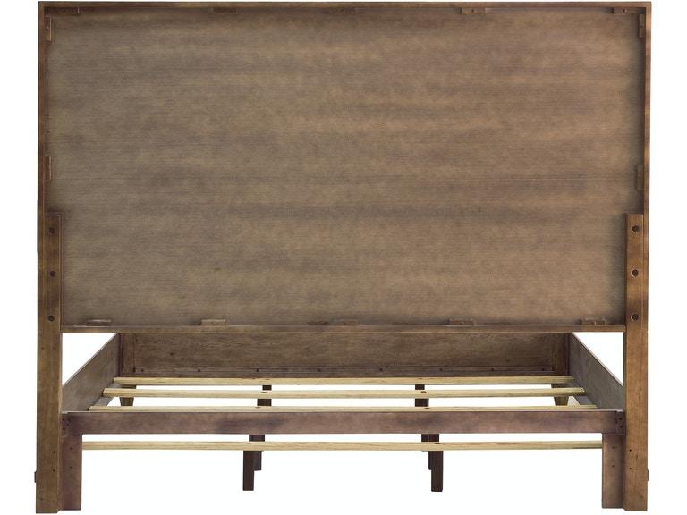 Pulaski Furniture Anthology Queen Panel Bed in Medium Wood - Luxury Home Furniture (MI)