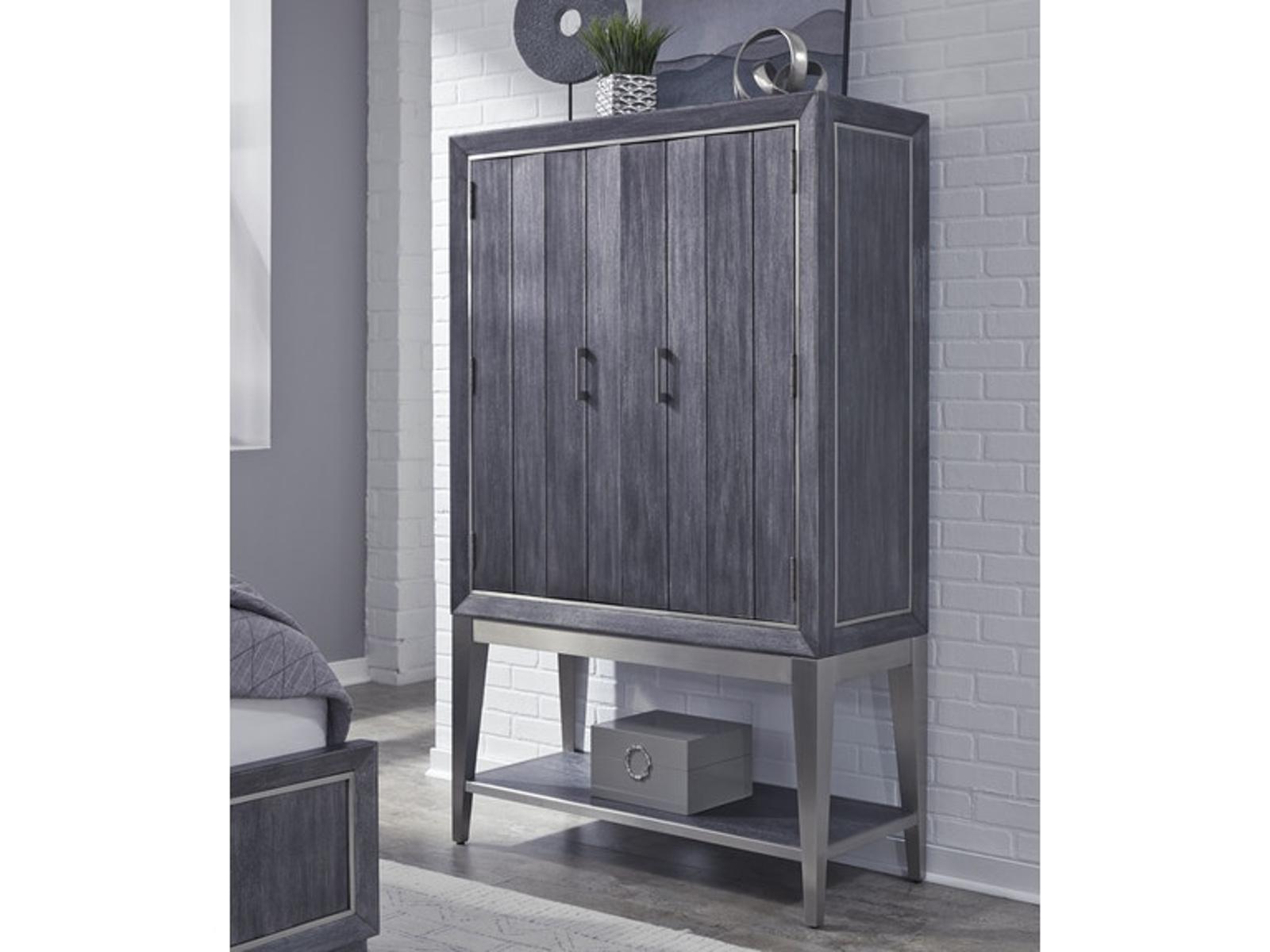 Pulaski Furniture Echo Door Chest in Galaxy Black