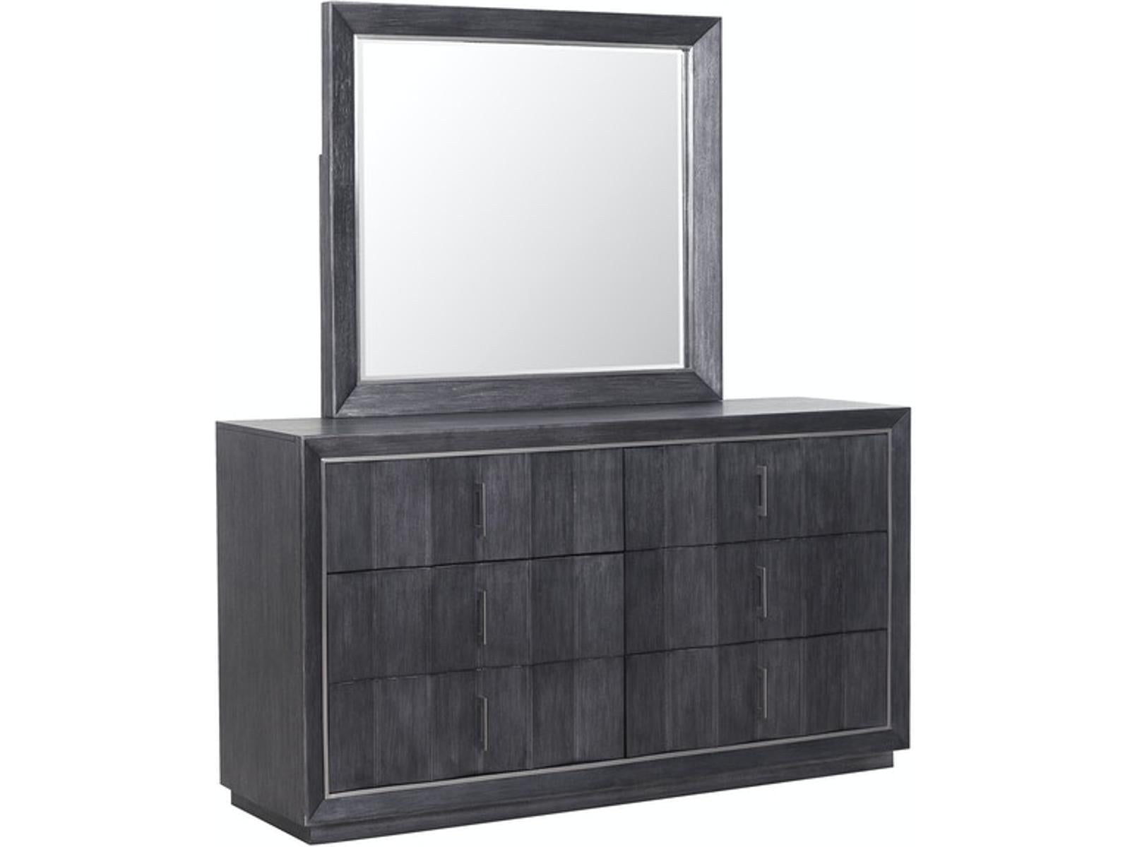 Pulaski Furniture Echo Mirror in Galaxy Black