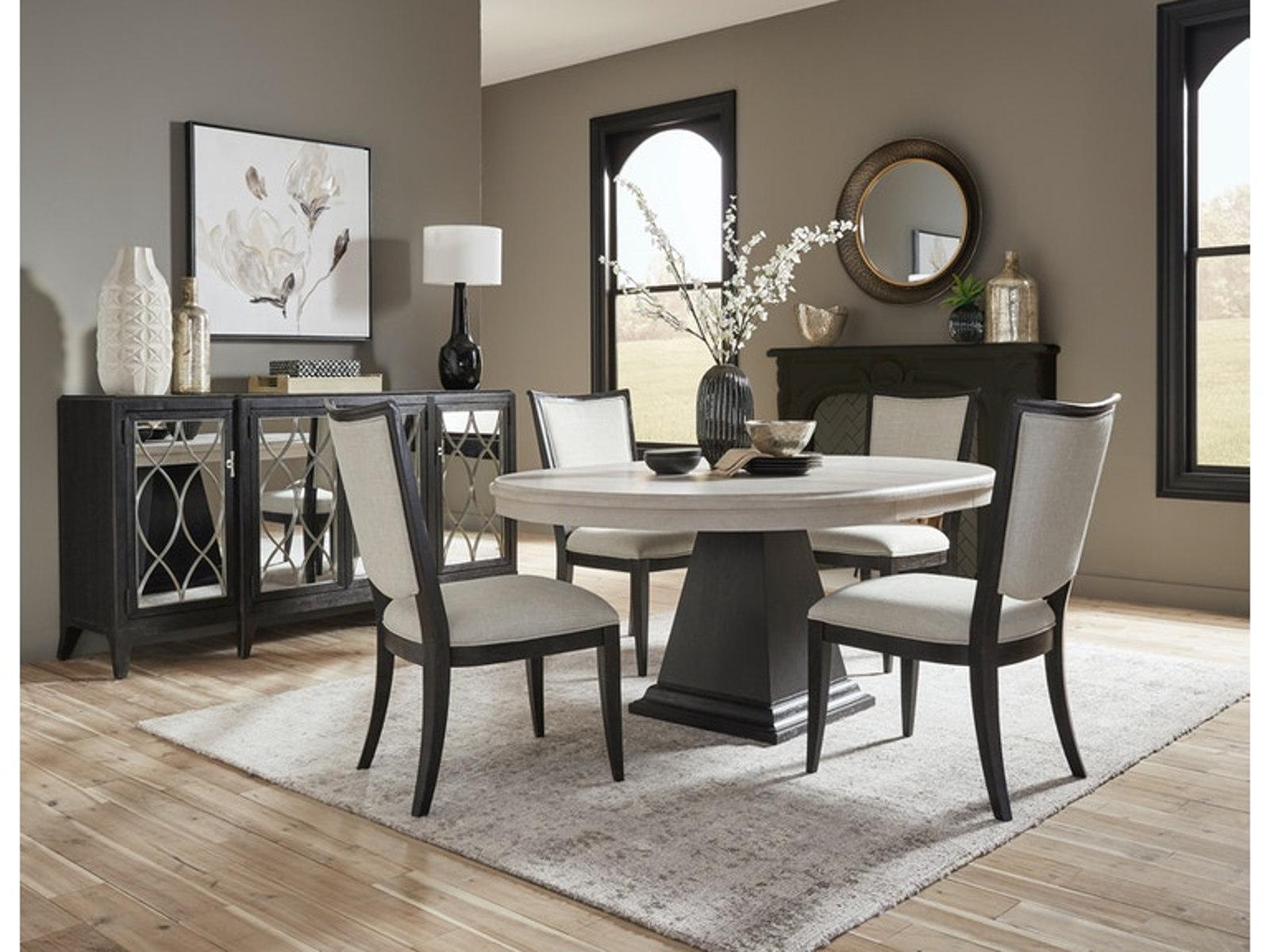 Pulaski Furniture Lex Street Round Dining Table in White - Luxury Home Furniture (MI)