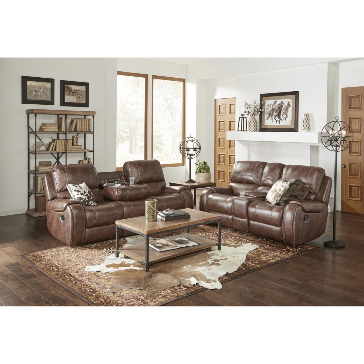 Pulaski Glider Recliner Loveseat with Storage and Charging Station - Luxury Home Furniture (MI)