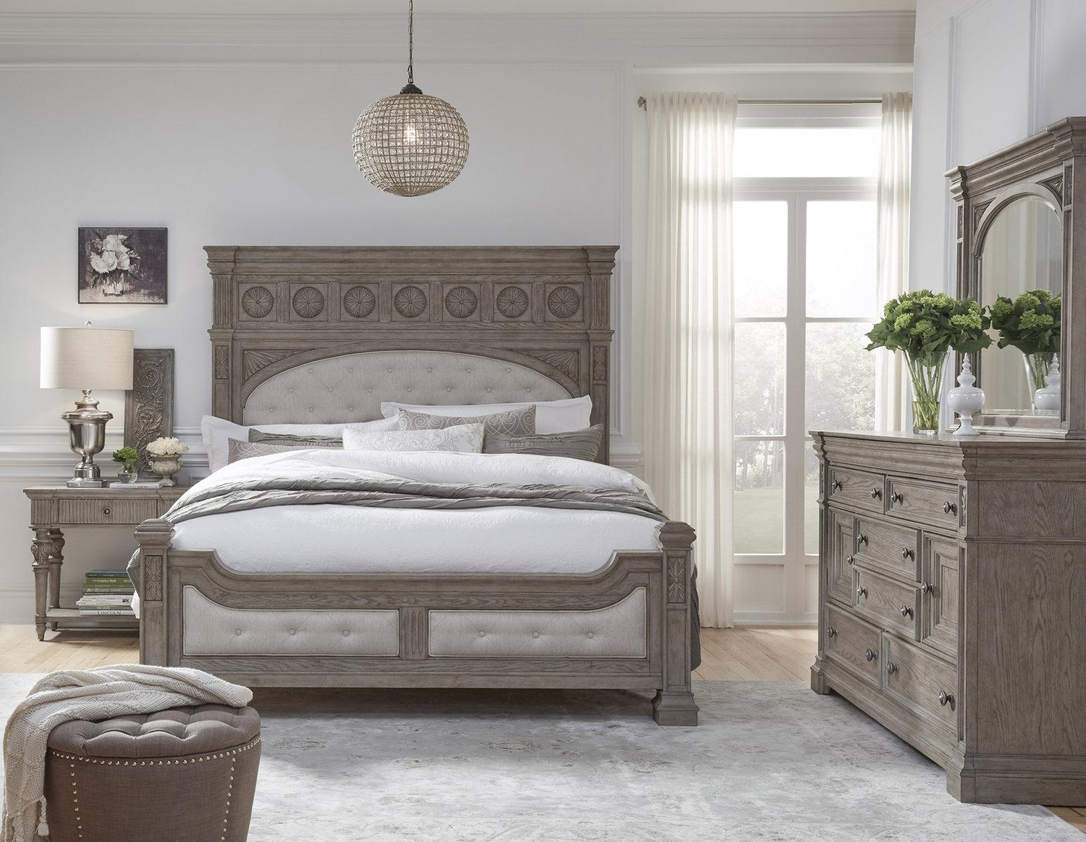 Pulaski Kingsbury King Panel Bed in Gray - Luxury Home Furniture (MI)