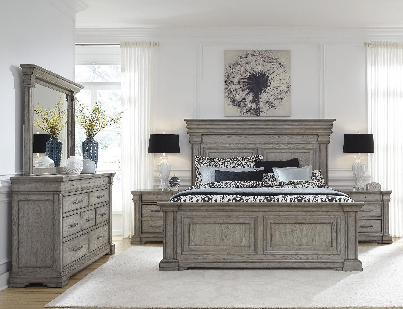 Pulaski Madison Ridge Queen Panel Bed in Heritage Taupe������P091-BR-K1 - Luxury Home Furniture (MI)