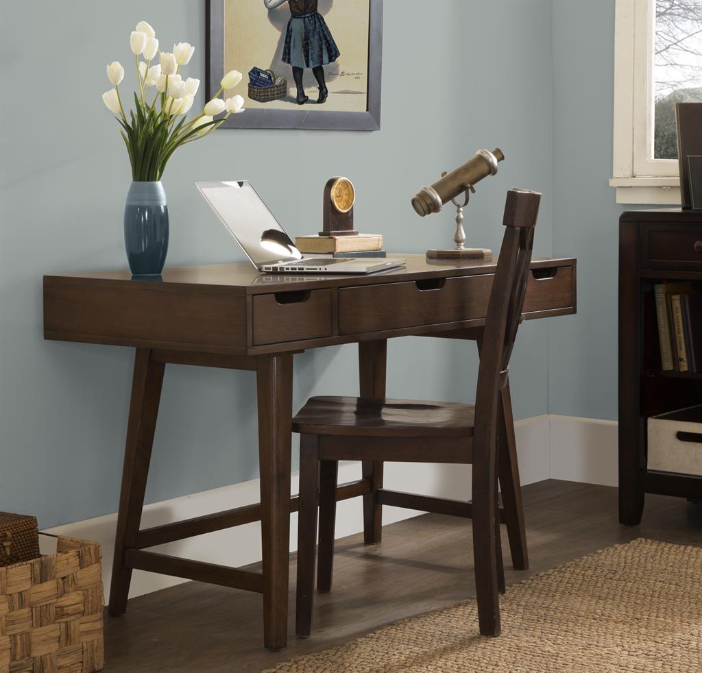 Pulaski Mid-Century Writing Desk in Brown - Luxury Home Furniture (MI)