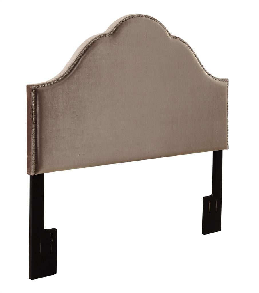 Pulaski Queen Glam Upholstered Headboard in Velvet Chrome - Luxury Home Furniture (MI)