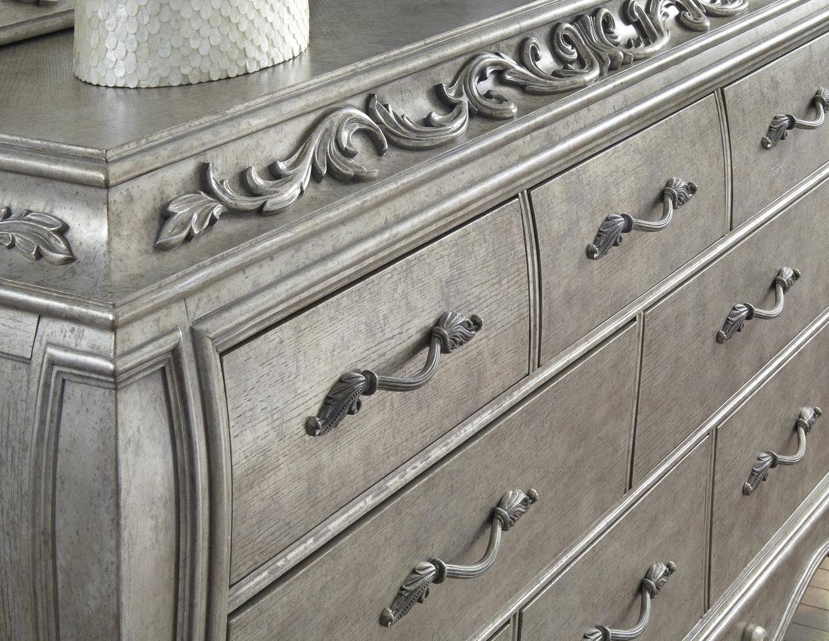 Pulaski Rhianna Dresser in Silver Patina - Luxury Home Furniture (MI)