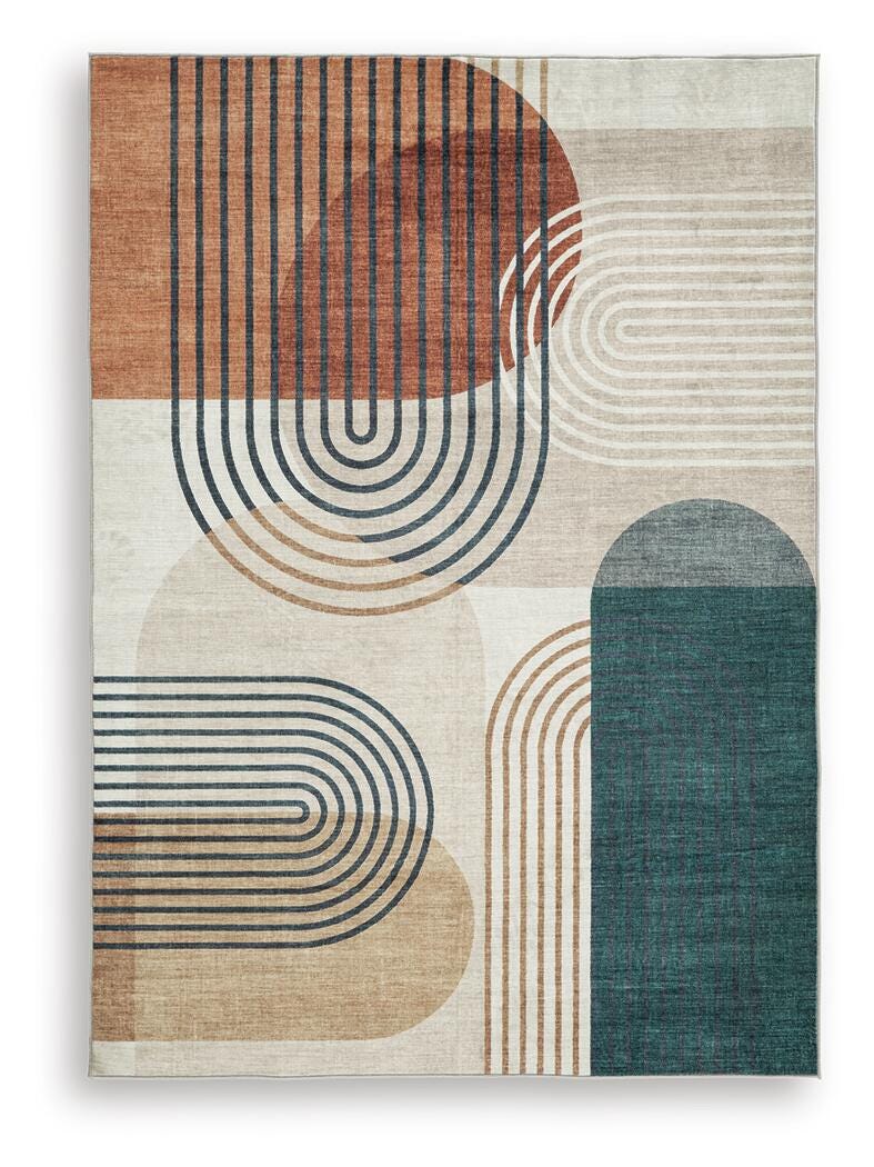 Farrendale Washable Area Rug - Luxury Home Furniture (MI)