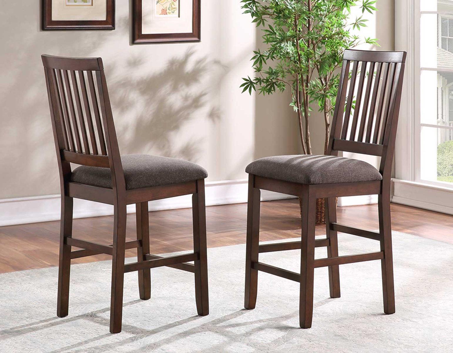 Steve Silver Yorktown Counter Chair in Espresso (Set of 2) - Luxury Home Furniture (MI)