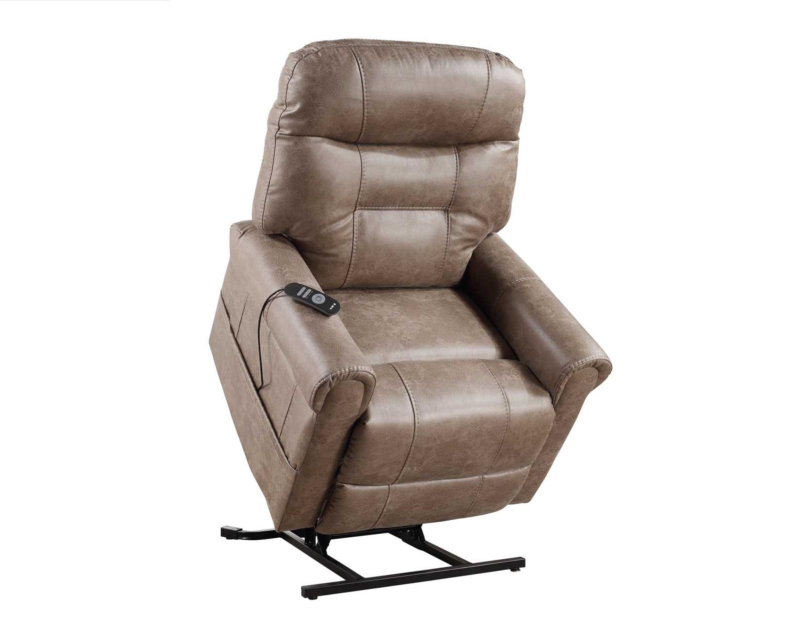 Steve Silver Ottawa Power Lift Chair with Heat and Massage in Camel - Luxury Home Furniture (MI)