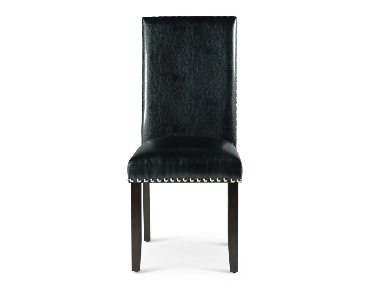 Steve Silver Westby Black Side Chair in Ebony Wood (Set of 2) - Luxury Home Furniture (MI)