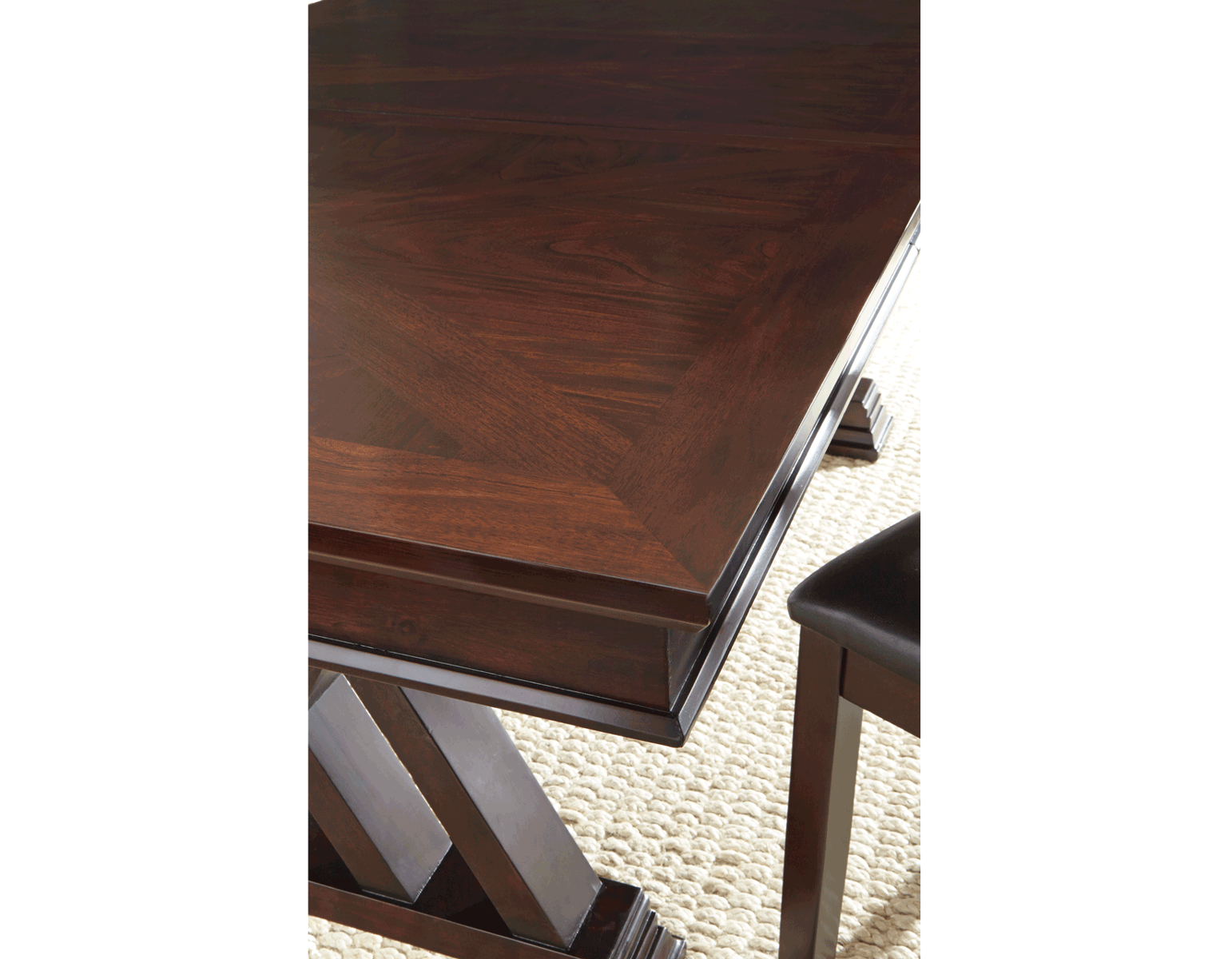 Steve Silver Adrian Dining Table in Espresso Cherry