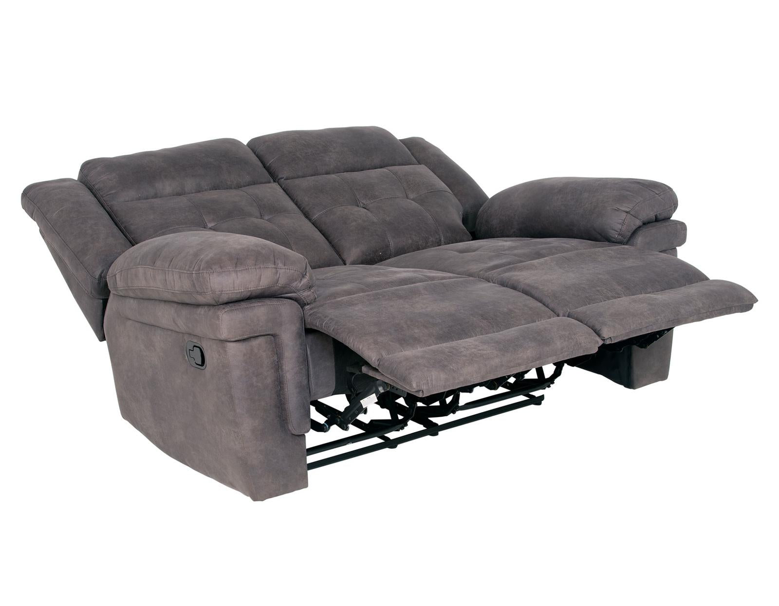 Steve Silver Anastasia Manual Reclining Loveseat in Grey - Luxury Home Furniture (MI)