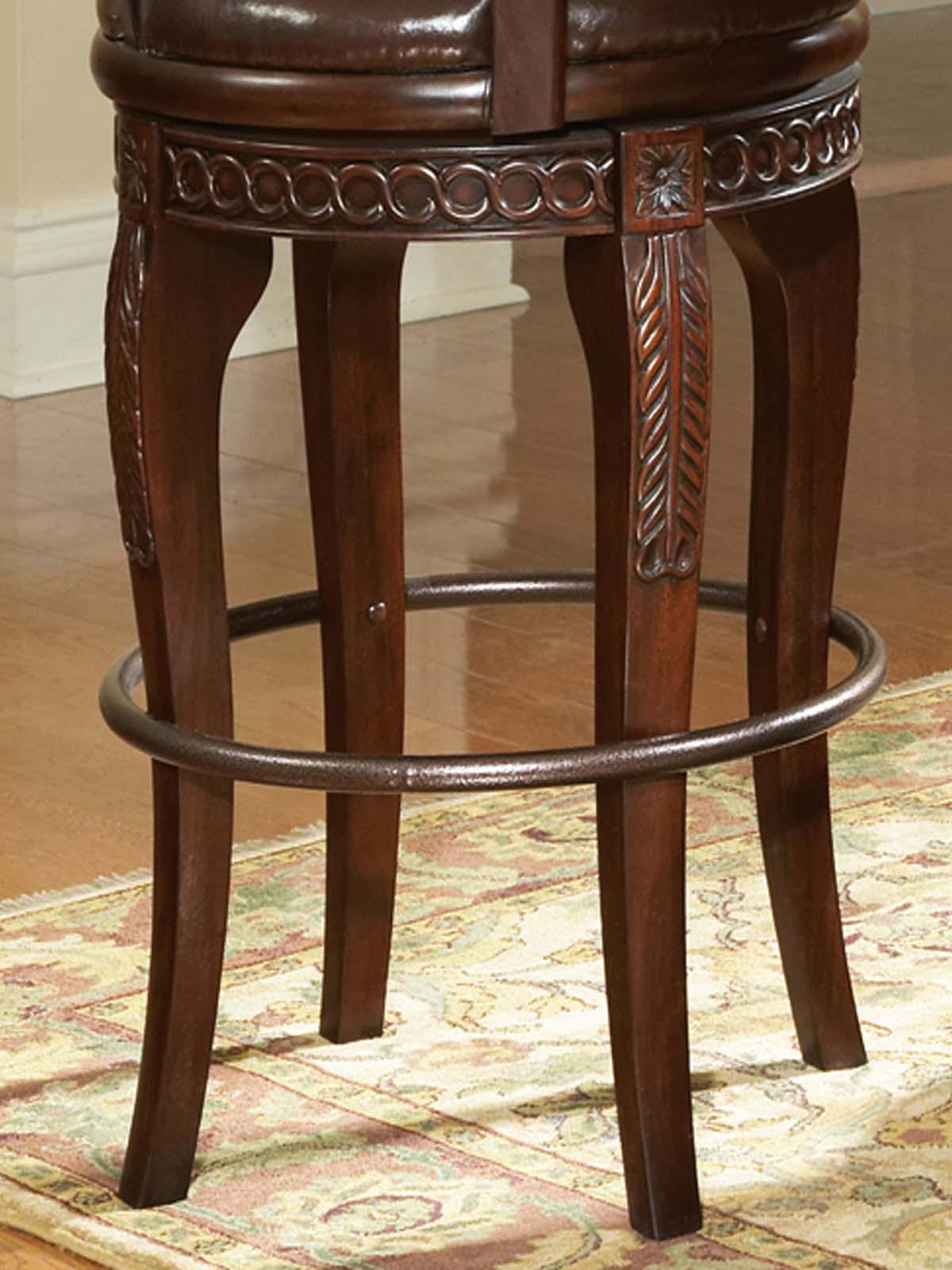 Steve Silver Antoinette Swivel Bar Chair (Set of 2) in Rich Cherry - Luxury Home Furniture (MI)