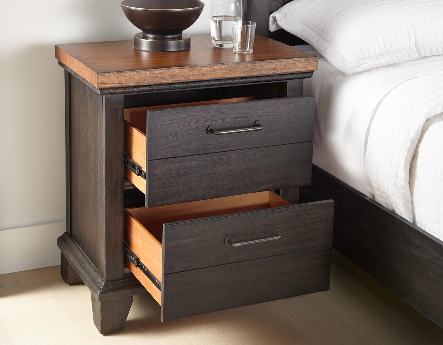 Steve Silver Bear Creek Brown 2 Drawer Nightstand in - Luxury Home Furniture (MI)