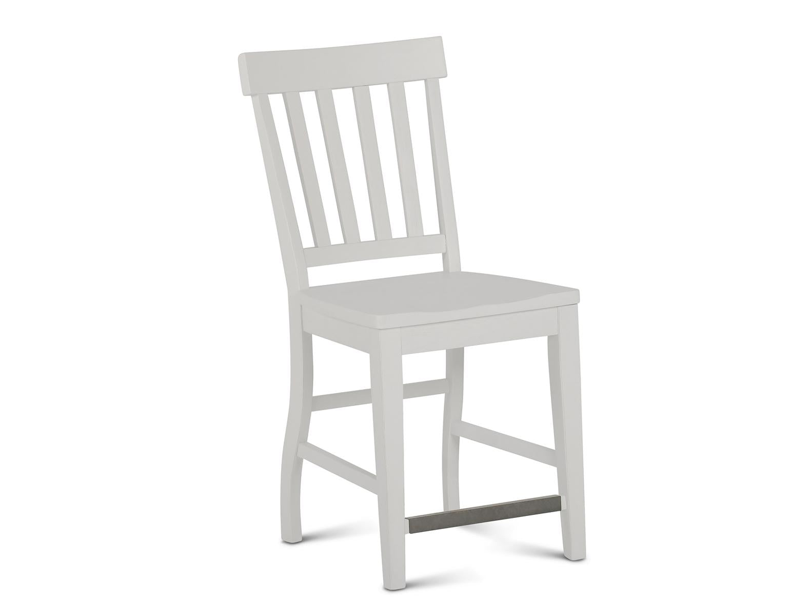 Steve Silver Cayla Counter Chair in Antique White (Set of 2) - Luxury Home Furniture (MI)