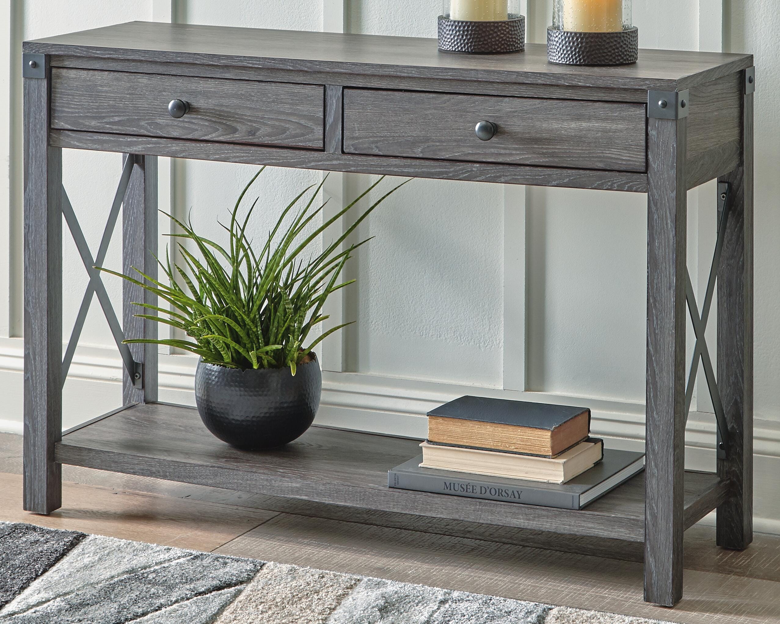 Freedan Sofa/Console Table - Luxury Home Furniture (MI)