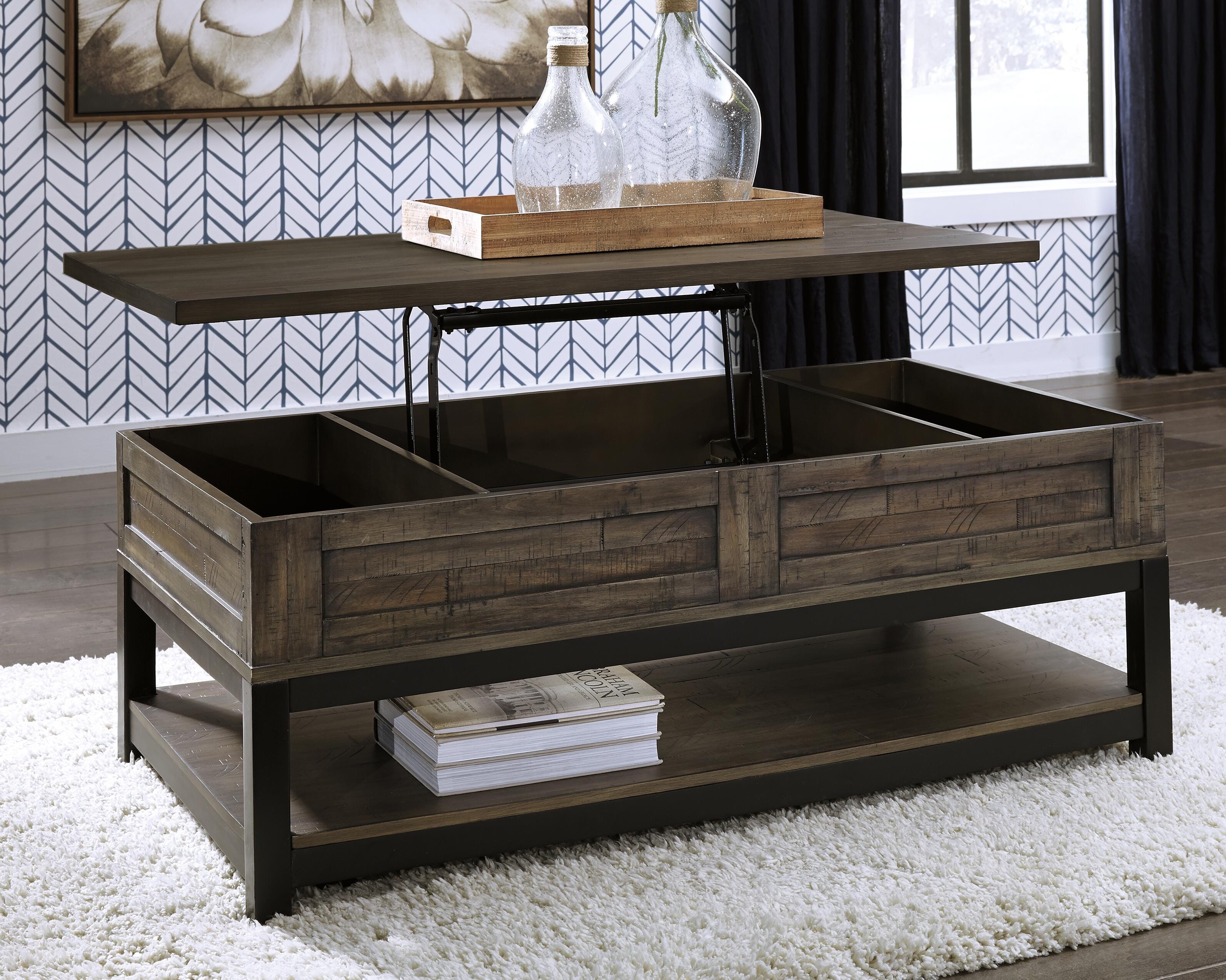 Johurst Coffee Table with Lift Top - Luxury Home Furniture (MI)