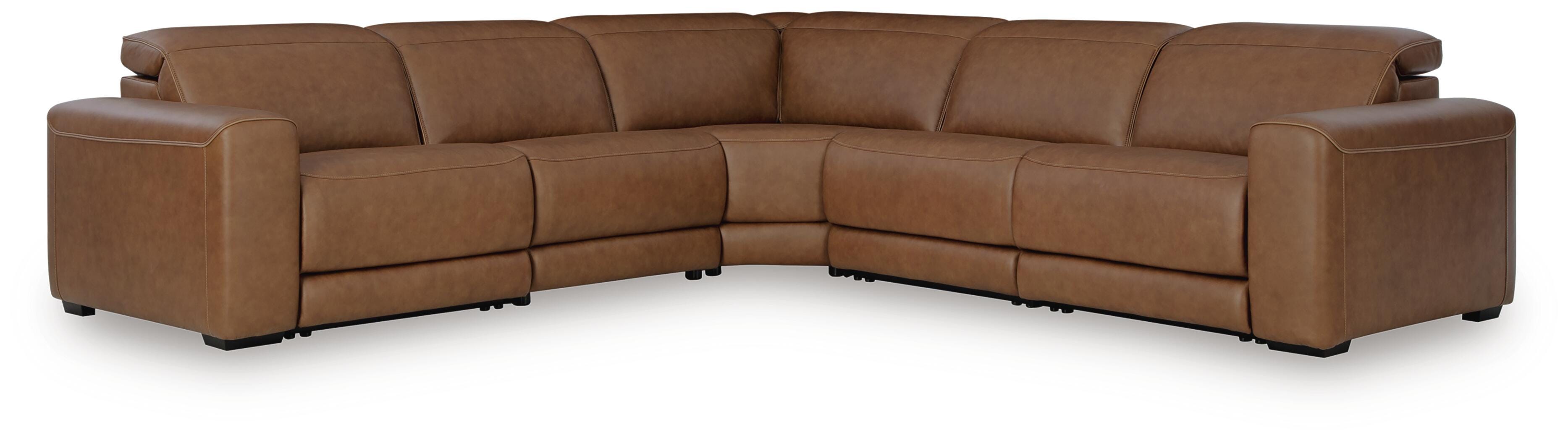 Magic Man 5-Piece Power Reclining Sectional - Luxury Home Furniture (MI)