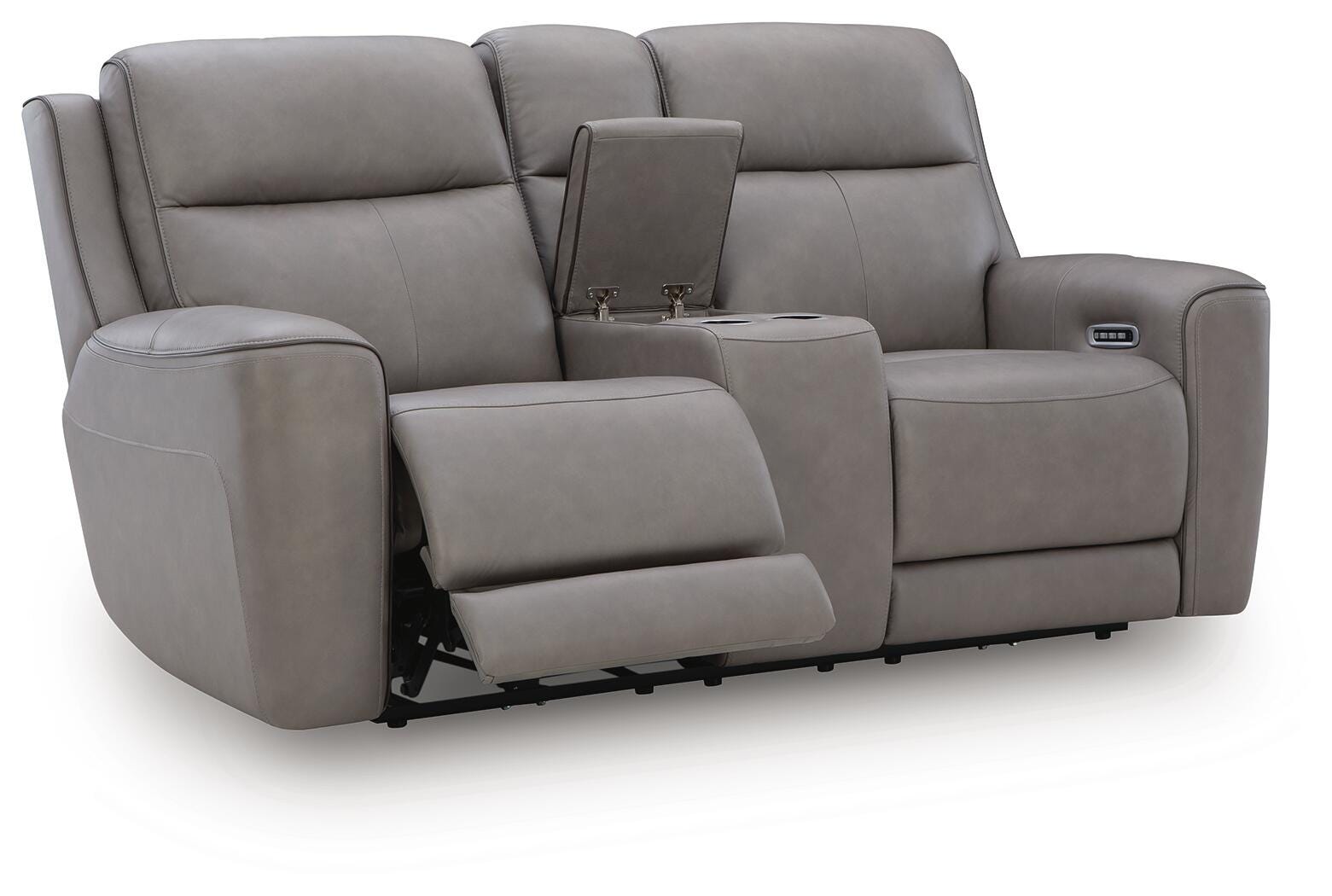 5Z-Comfort Power Reclining Loveseat with Console - Luxury Home Furniture (MI)