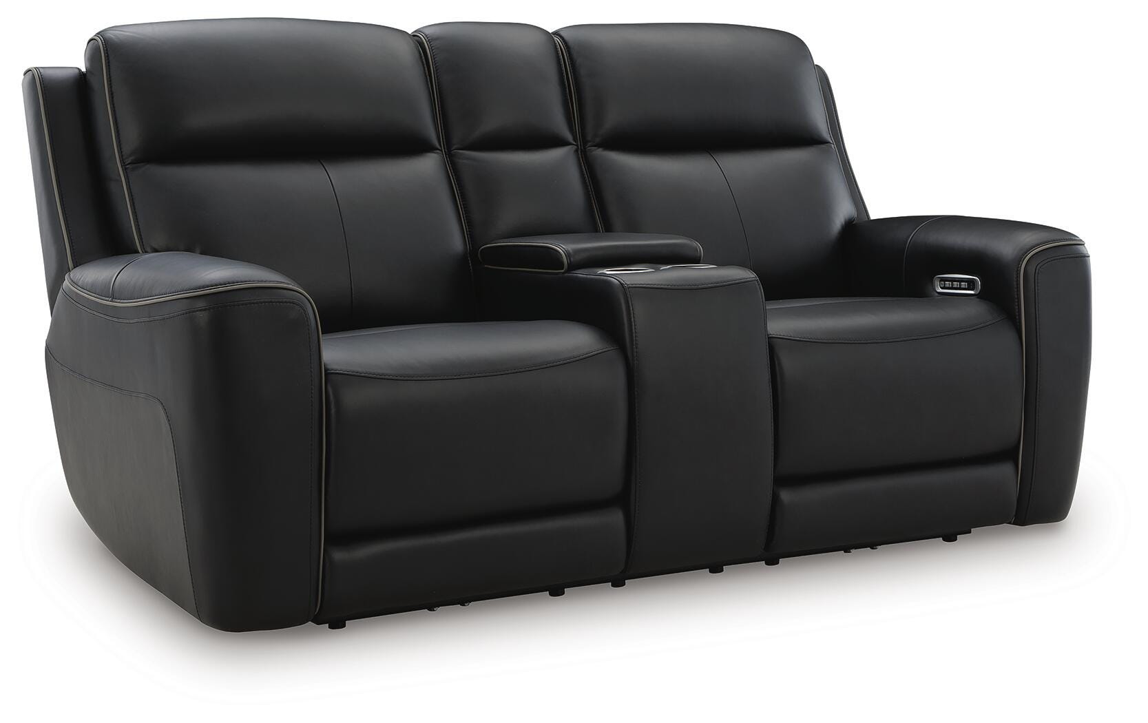 5Z-Relaxation Power Reclining Loveseat with Console - Luxury Home Furniture (MI)