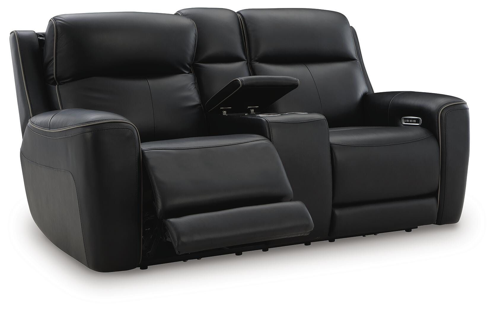 5Z-Relaxation Power Reclining Loveseat with Console - Luxury Home Furniture (MI)