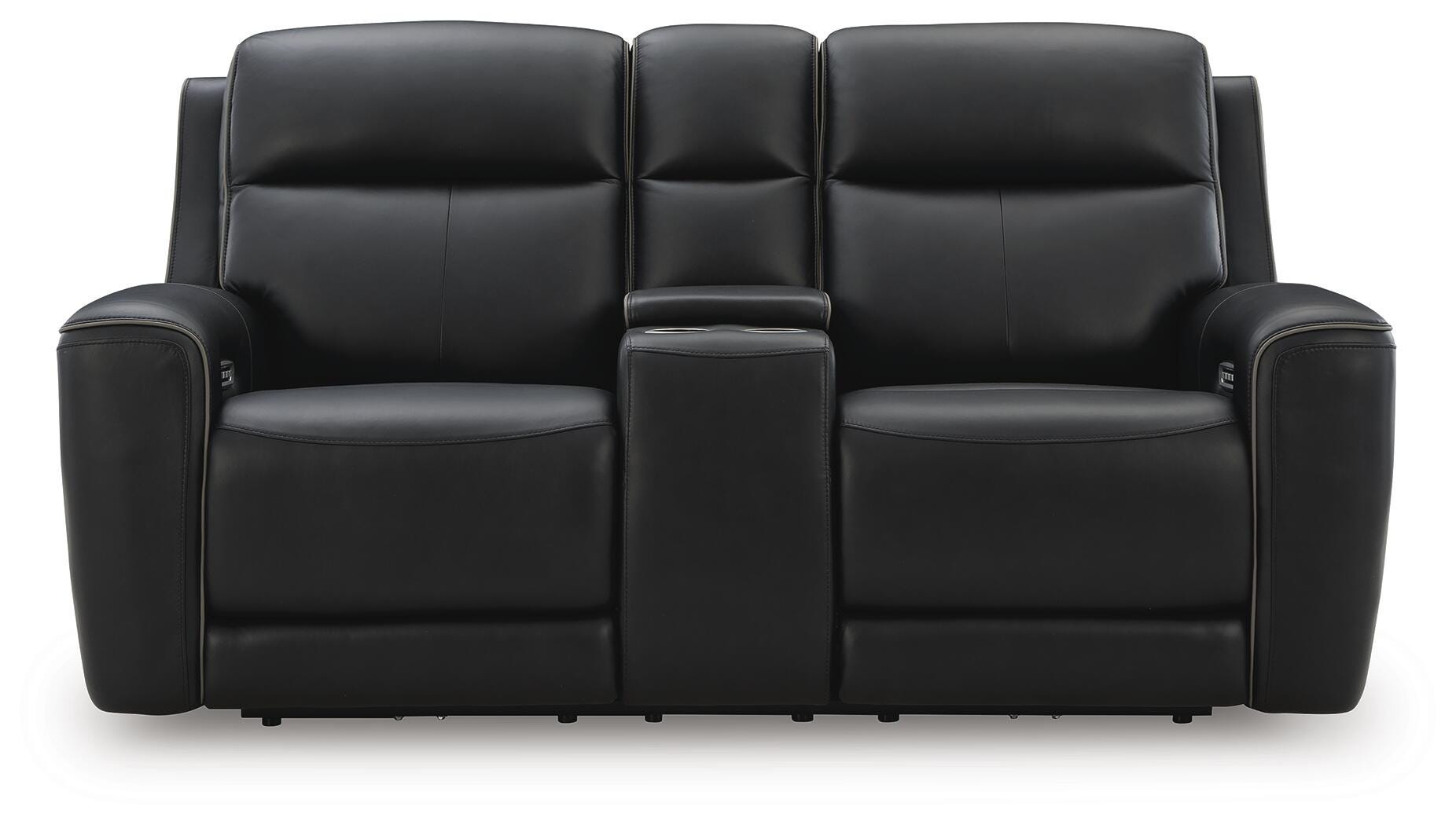 5Z-Relaxation Power Reclining Loveseat with Console - Luxury Home Furniture (MI)
