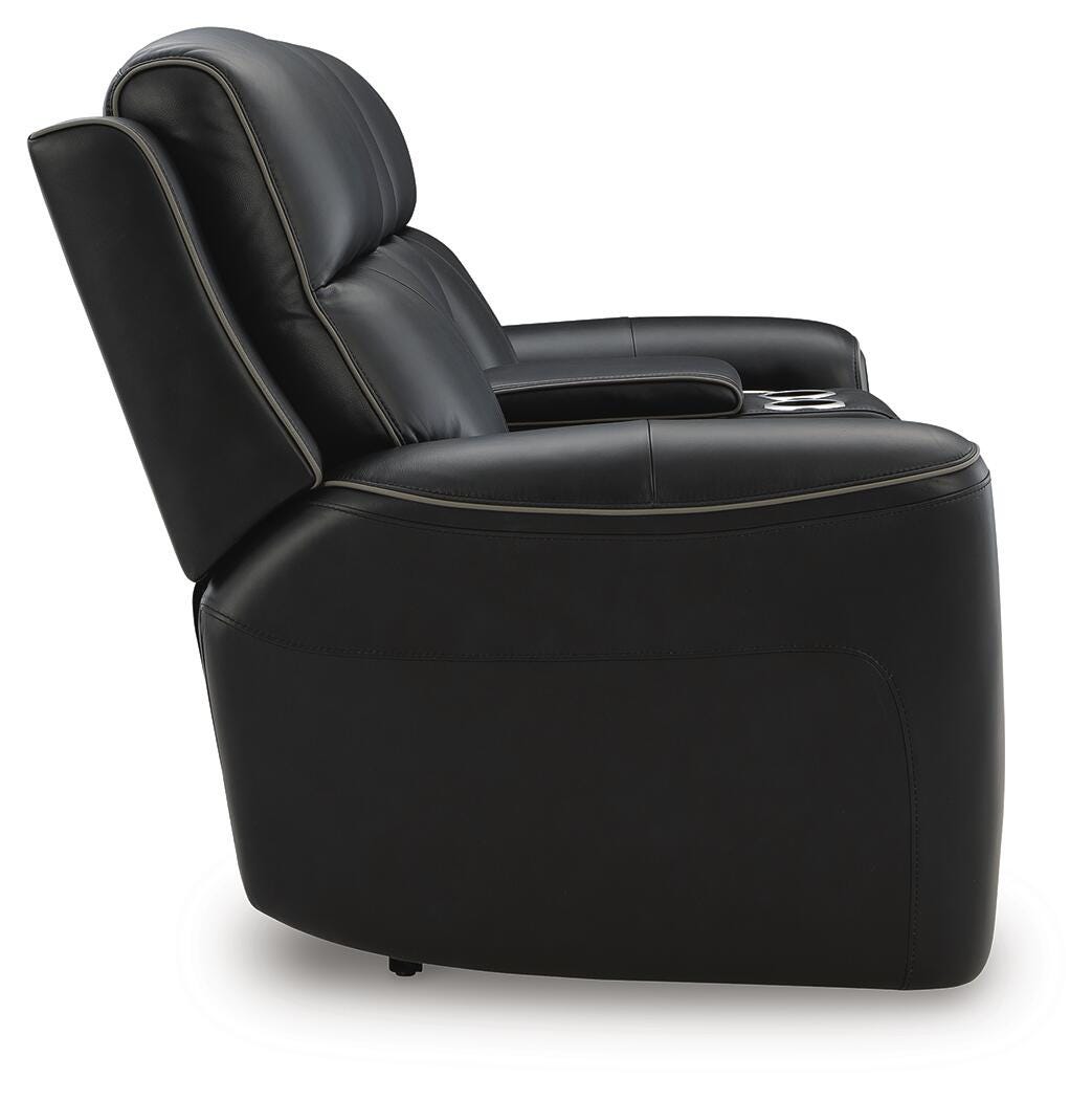 5Z-Relaxation Power Reclining Loveseat with Console - Luxury Home Furniture (MI)