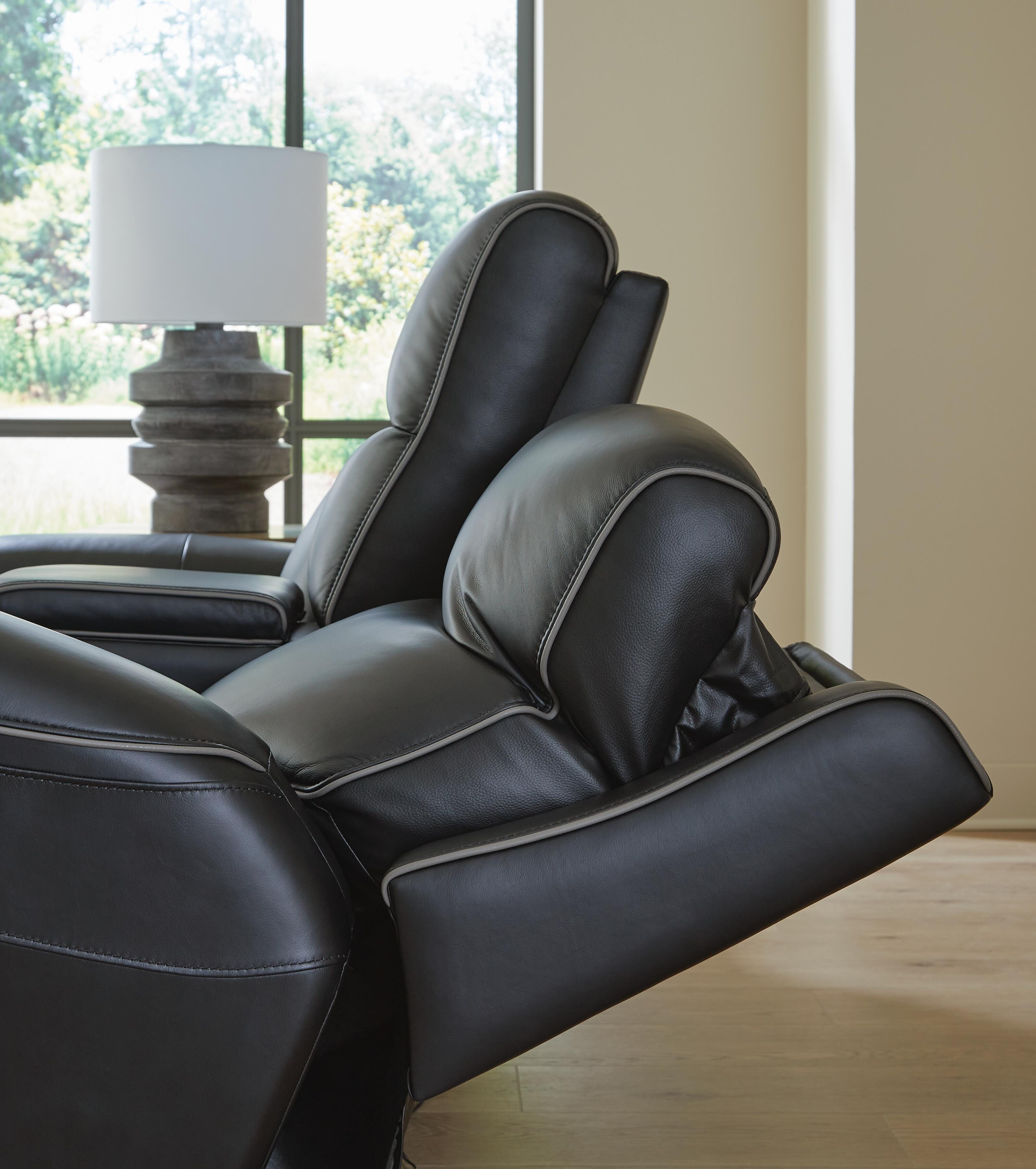 5Z-Relaxation Power Reclining Loveseat with Console - Luxury Home Furniture (MI)