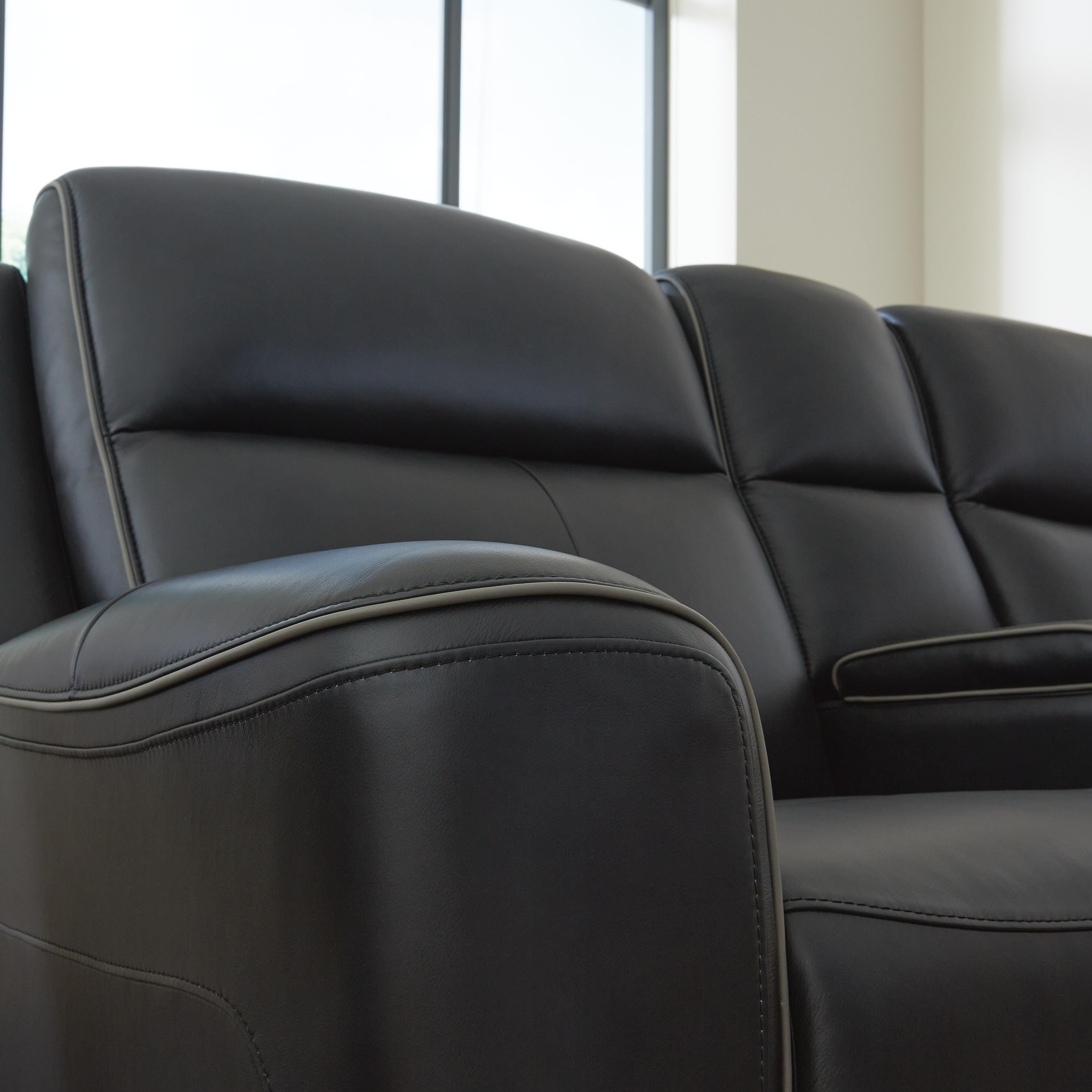 5Z-Relaxation Power Reclining Loveseat with Console - Luxury Home Furniture (MI)