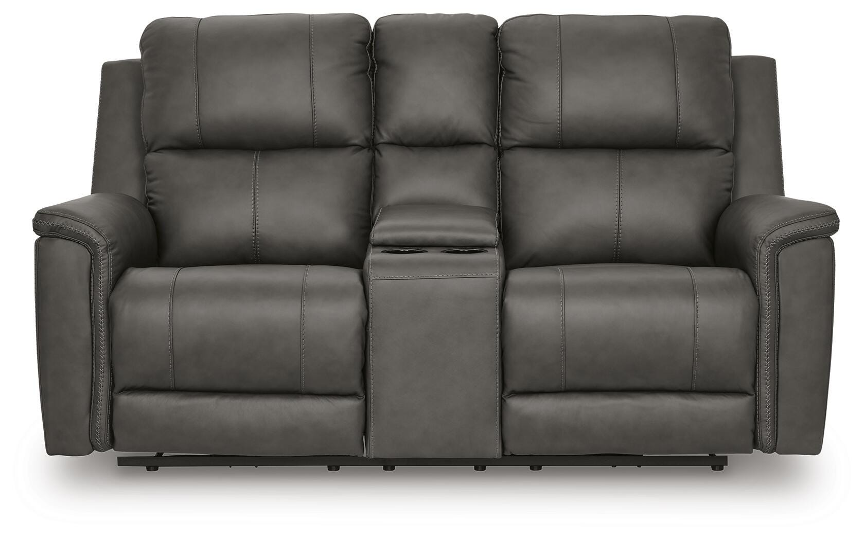 Bleckley Power Reclining Loveseat with Console - Luxury Home Furniture (MI)