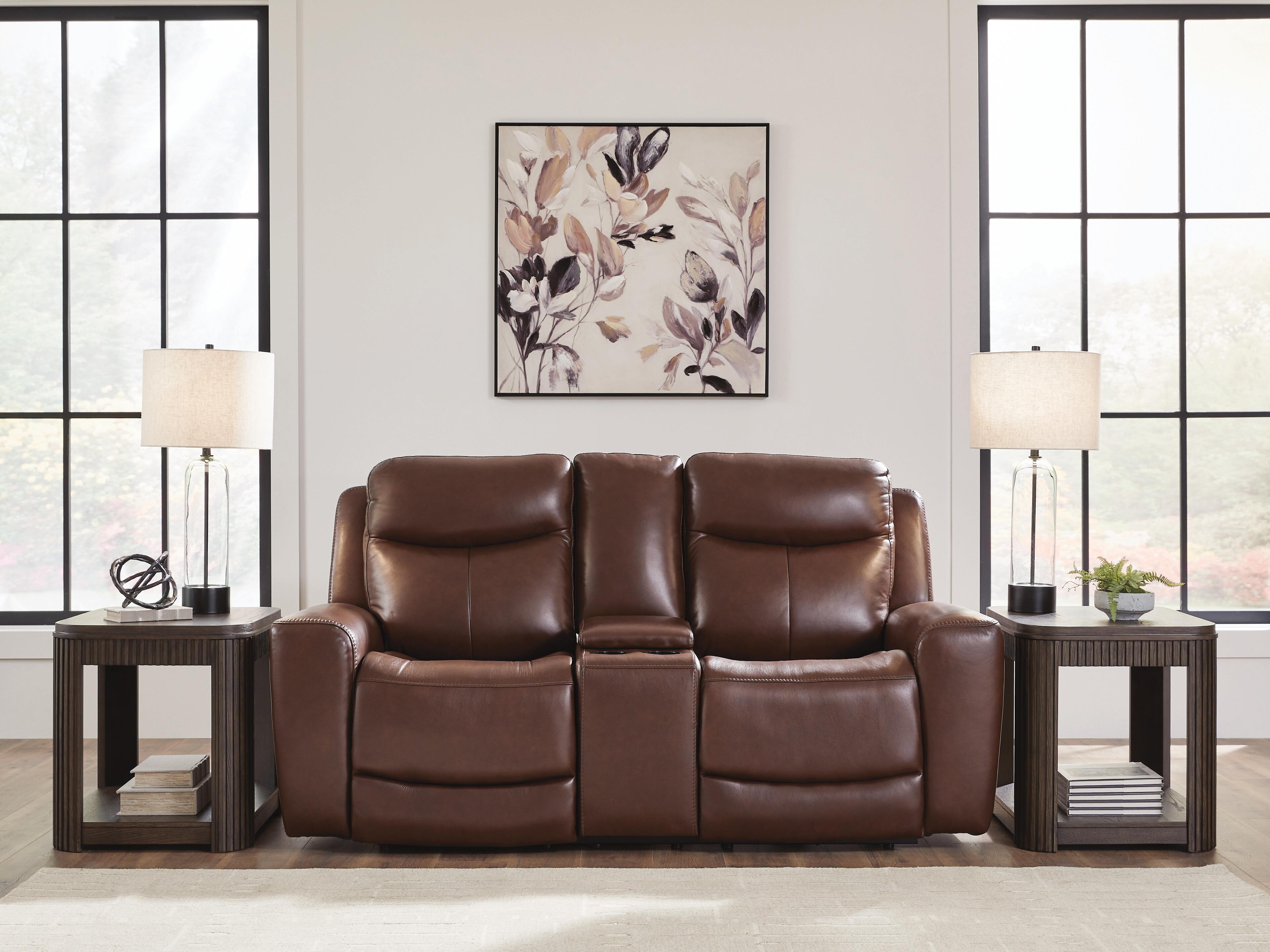 Next Move Power Reclining Loveseat with Console - Luxury Home Furniture (MI)