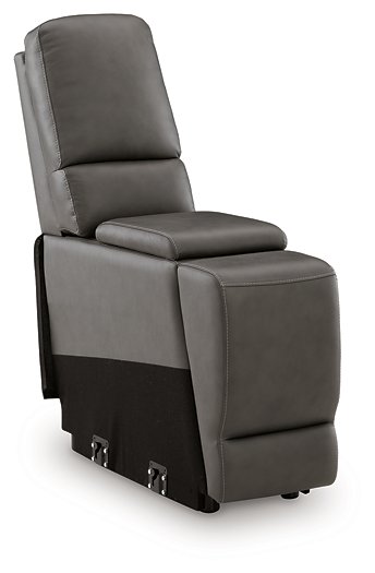 5Z - Pittson Power Reclining Sectional Loveseat with Console - Luxury Home Furniture (MI)