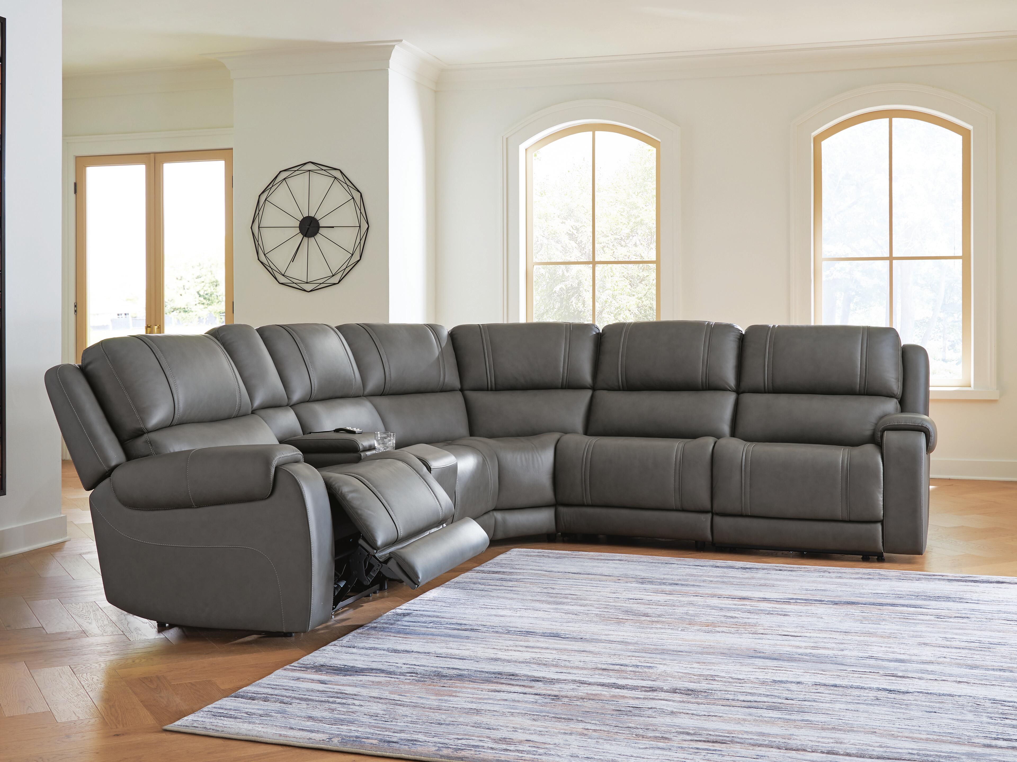 5Z - Pittson Power Reclining Sectional - Luxury Home Furniture (MI)