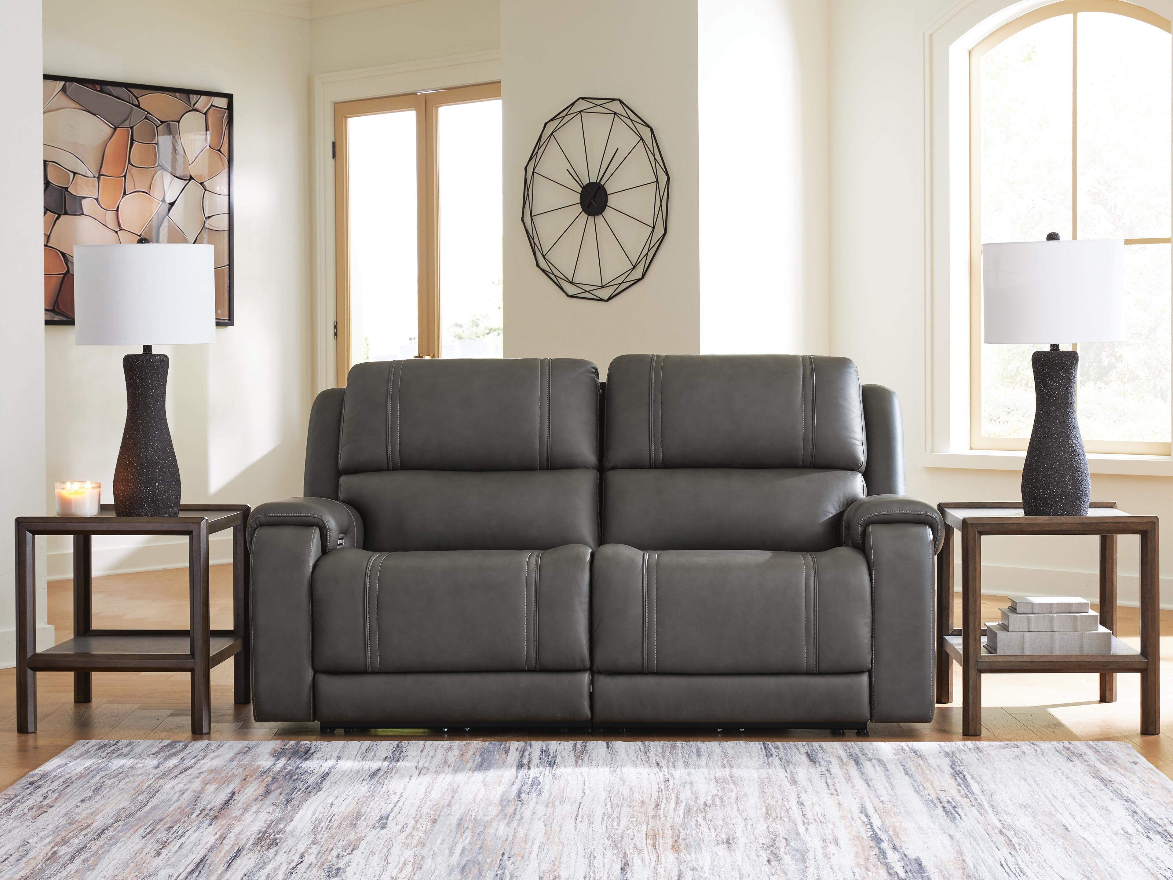 5Z - Pittson Power Reclining Sectional Loveseat - Luxury Home Furniture (MI)