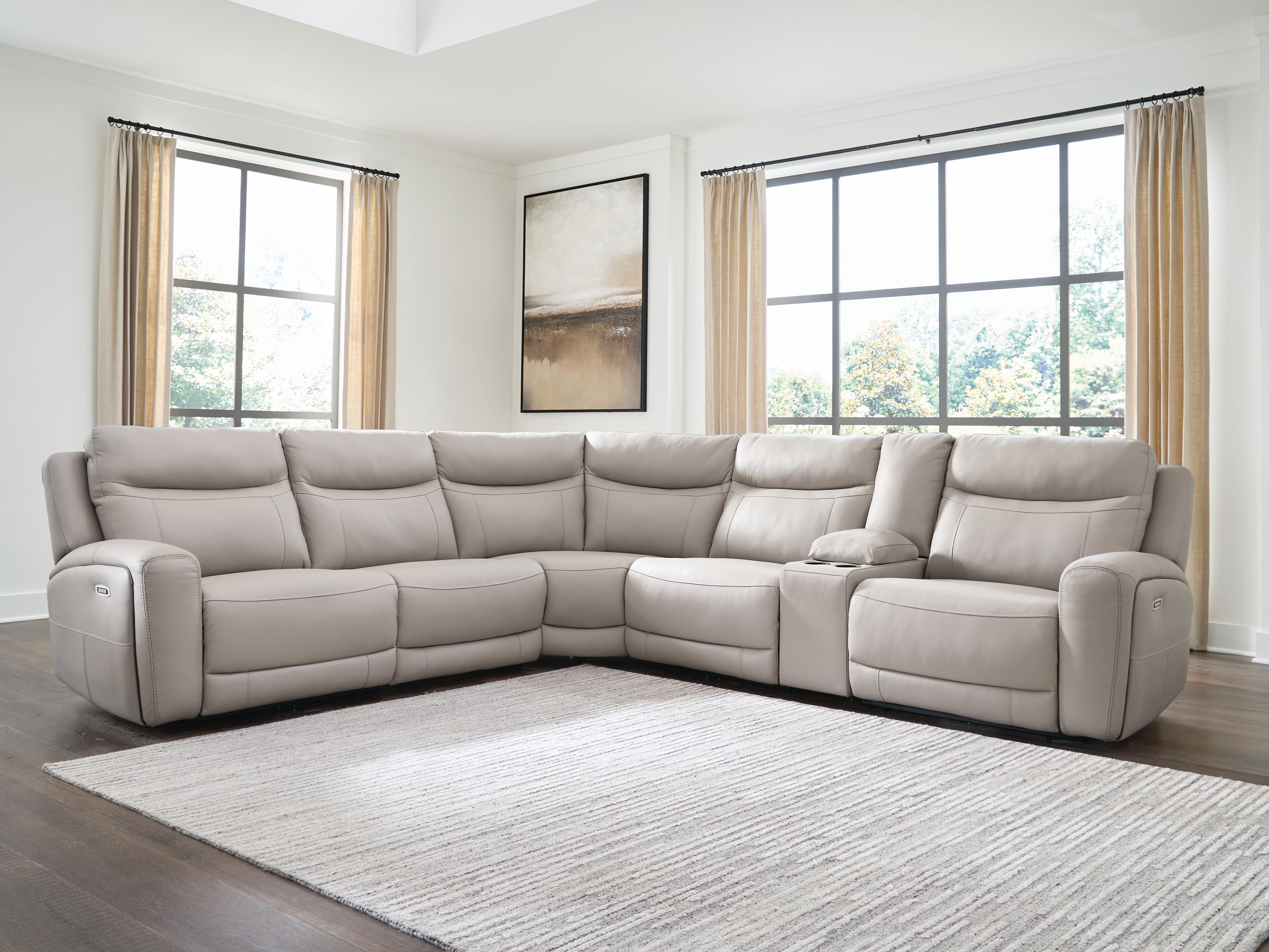 Gravier Power Reclining Sectional with Storage Console