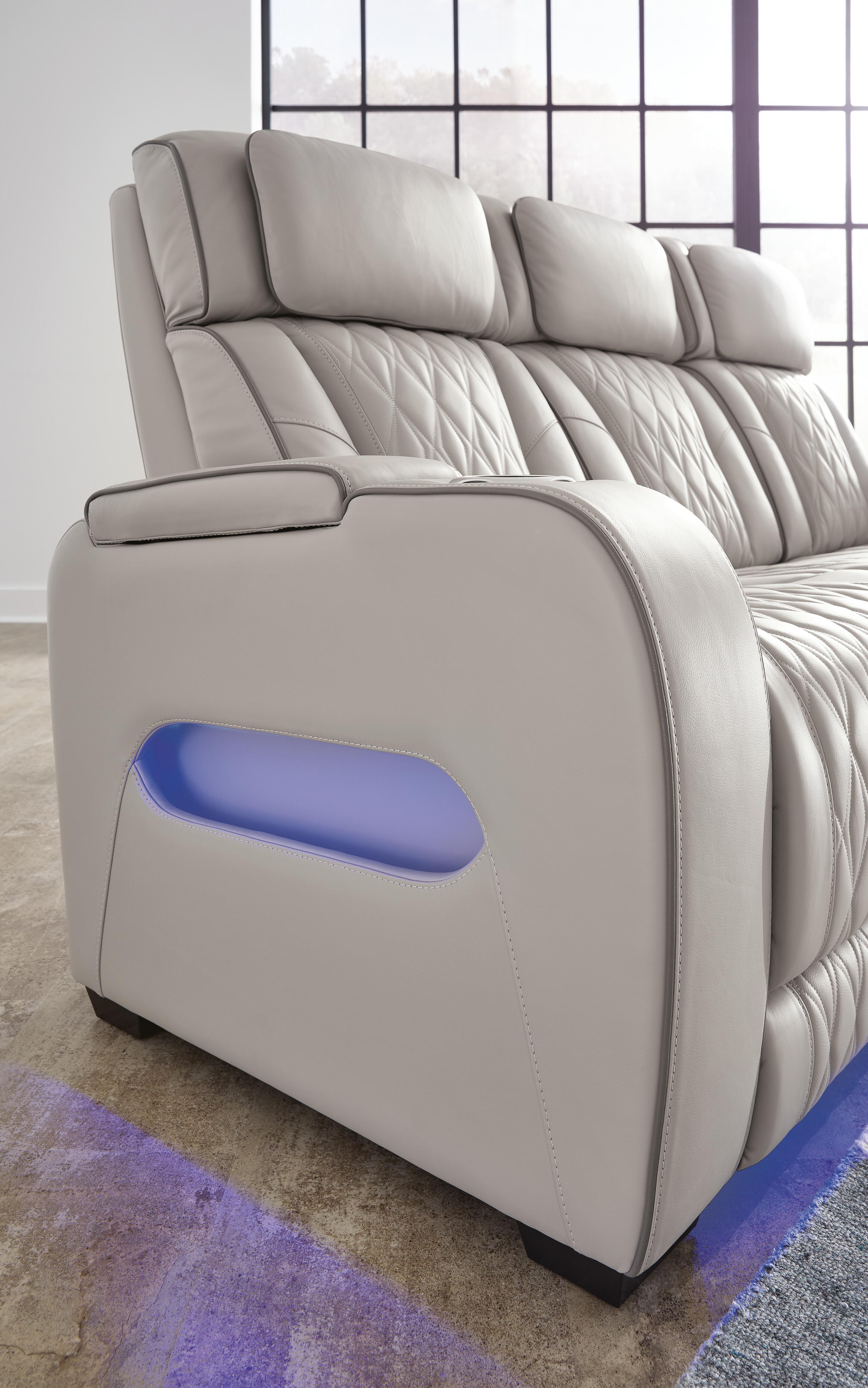 Boyington Power Reclining Loveseat with Console - Luxury Home Furniture (MI)